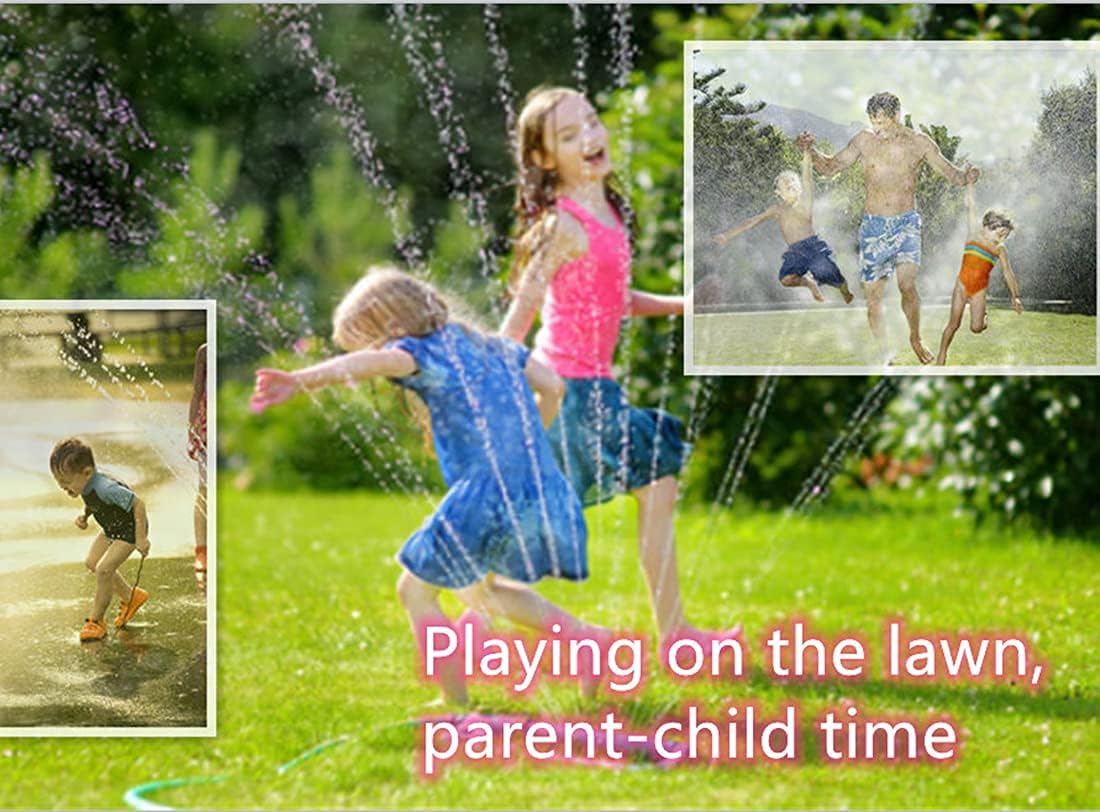 Lawn Sprinkler Adjustable Angle Yard Garden Sprinkler ,Automatic Rotating Large Area Swing Lrrigation System，Simulated Rainfall Sprayer，with 4 Connectors : Patio, Lawn & Garden