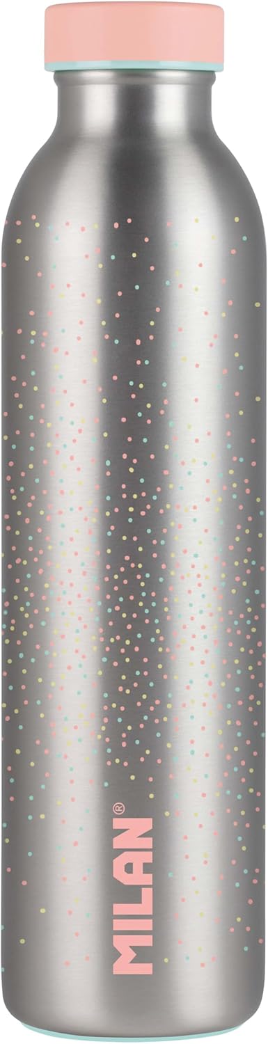 Silver Series Stainless Steel Isothermic Bottle, Pink Milan