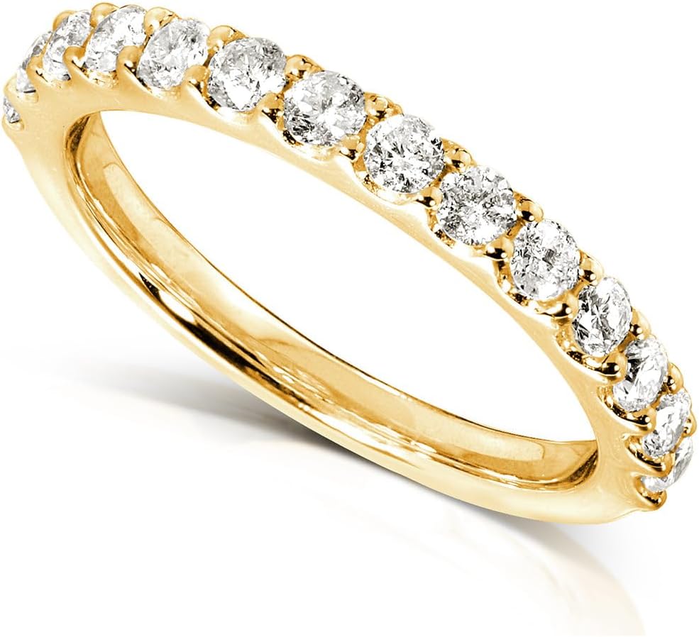 Kobelli Lab Grown Diamond Semi-Eternity Band 1/2 CTW 14k Gold (DEF/VS)