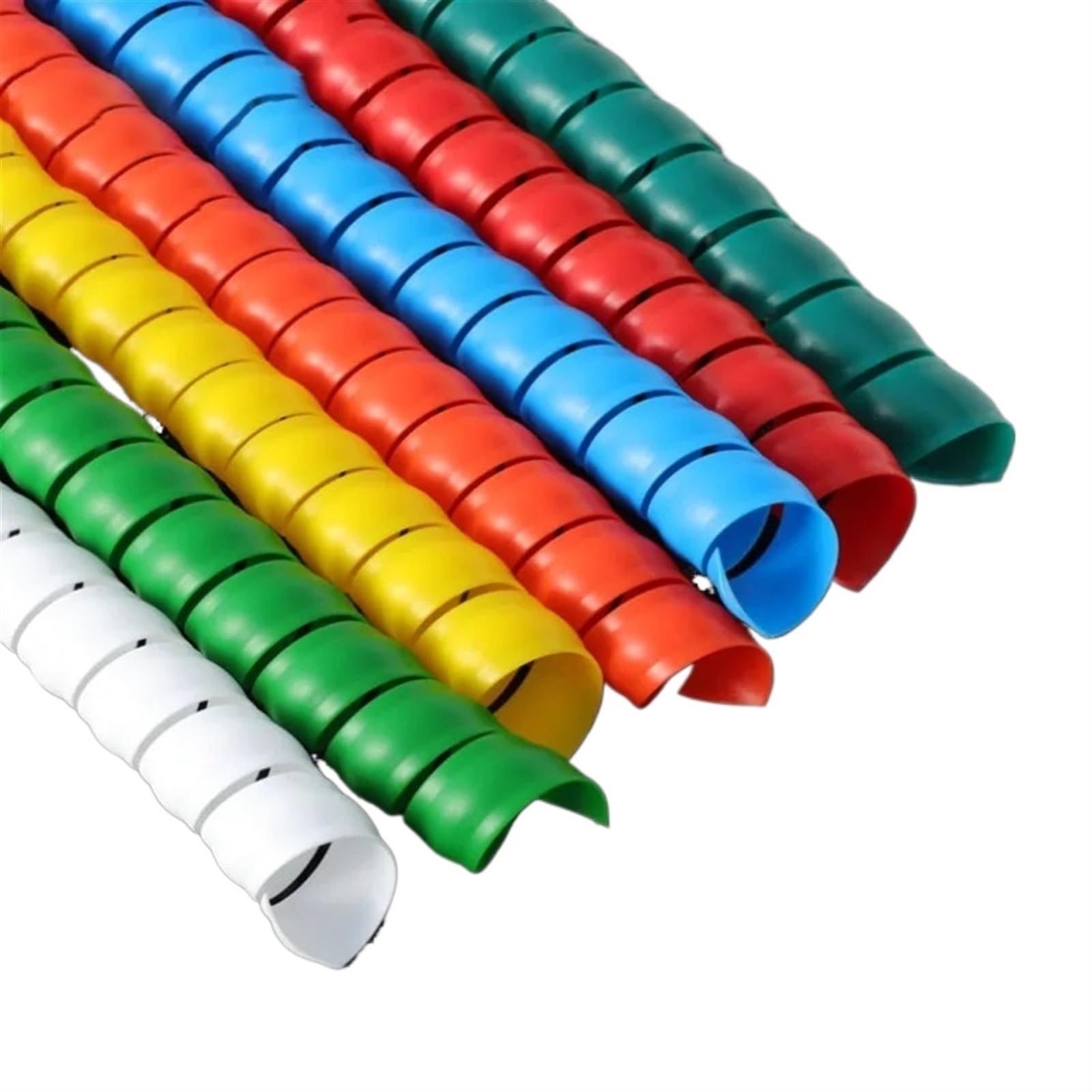 Protector en Espiral, Organizador de línea Funda Cable, Tubo protección tubería Flexible 1 Metro, 14mm-40mm(Red,ID 35mm)