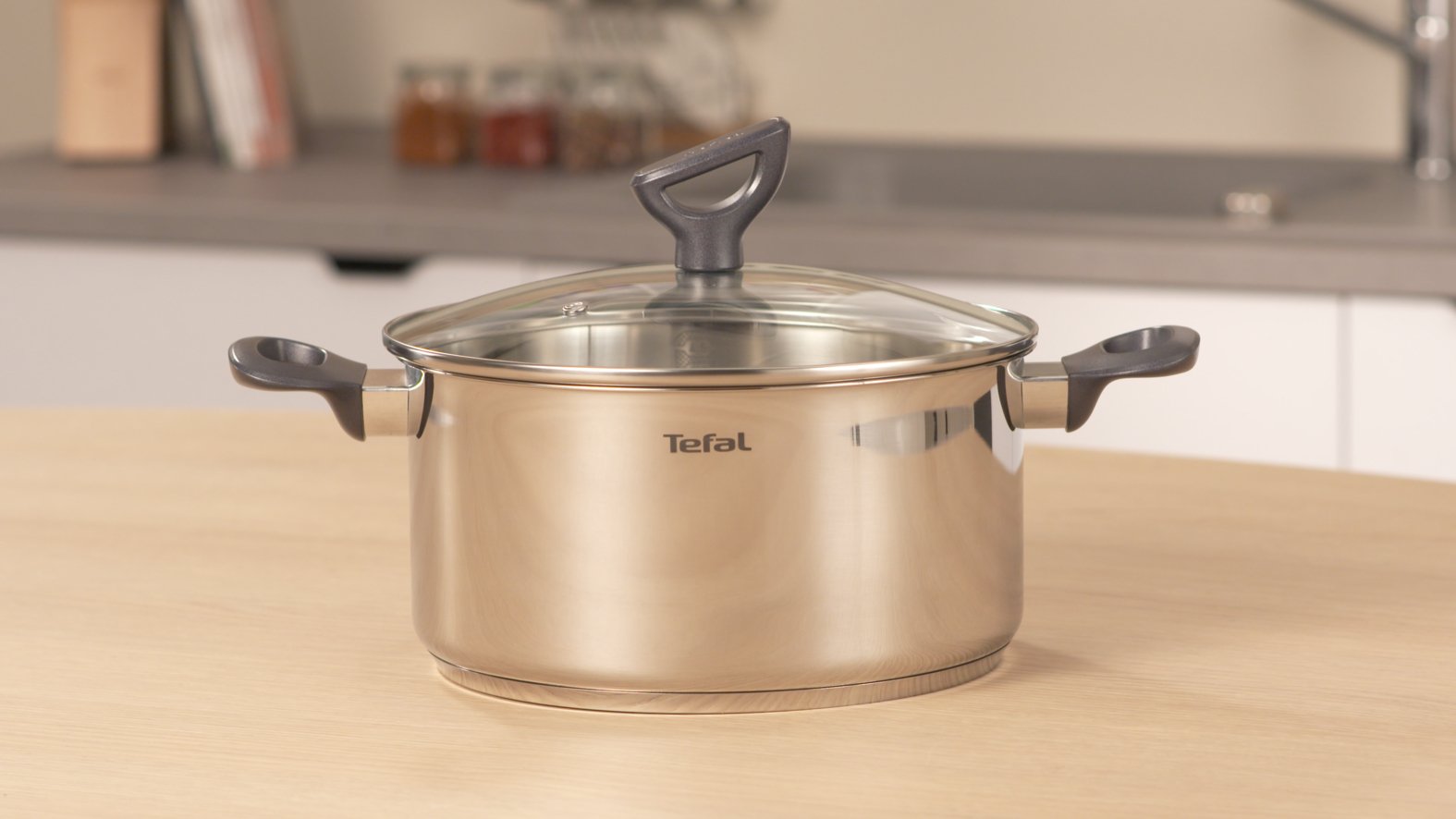 Tefal Casseruola Daily Cook 20 cm - Casseruola in acciaio inox, base rinforzata, adatte a tutti i tipi di piani cottura, inclusa induzione, grande conduttività e resistenza con materiali riciclati