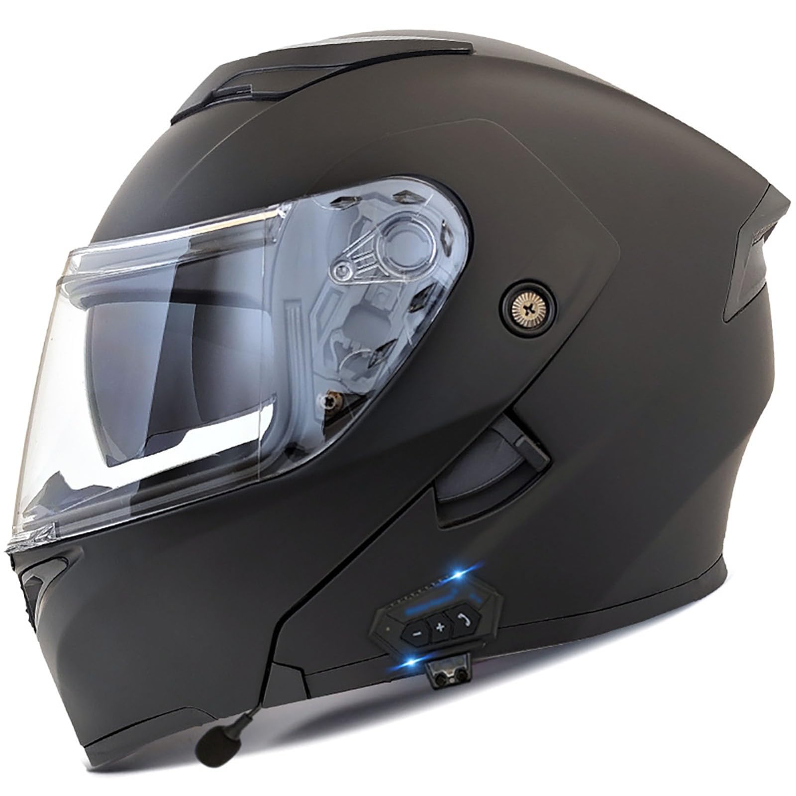 Kask motocyklowy Off-Road, kaski motocyklowe, integralne kaski z podwójnymi soczewkami i szybko zwalnianymi pasami pod brodę, certyfikowane przez DOT/ECE Kaski dla mężczyzn i kobiet, składane kaski