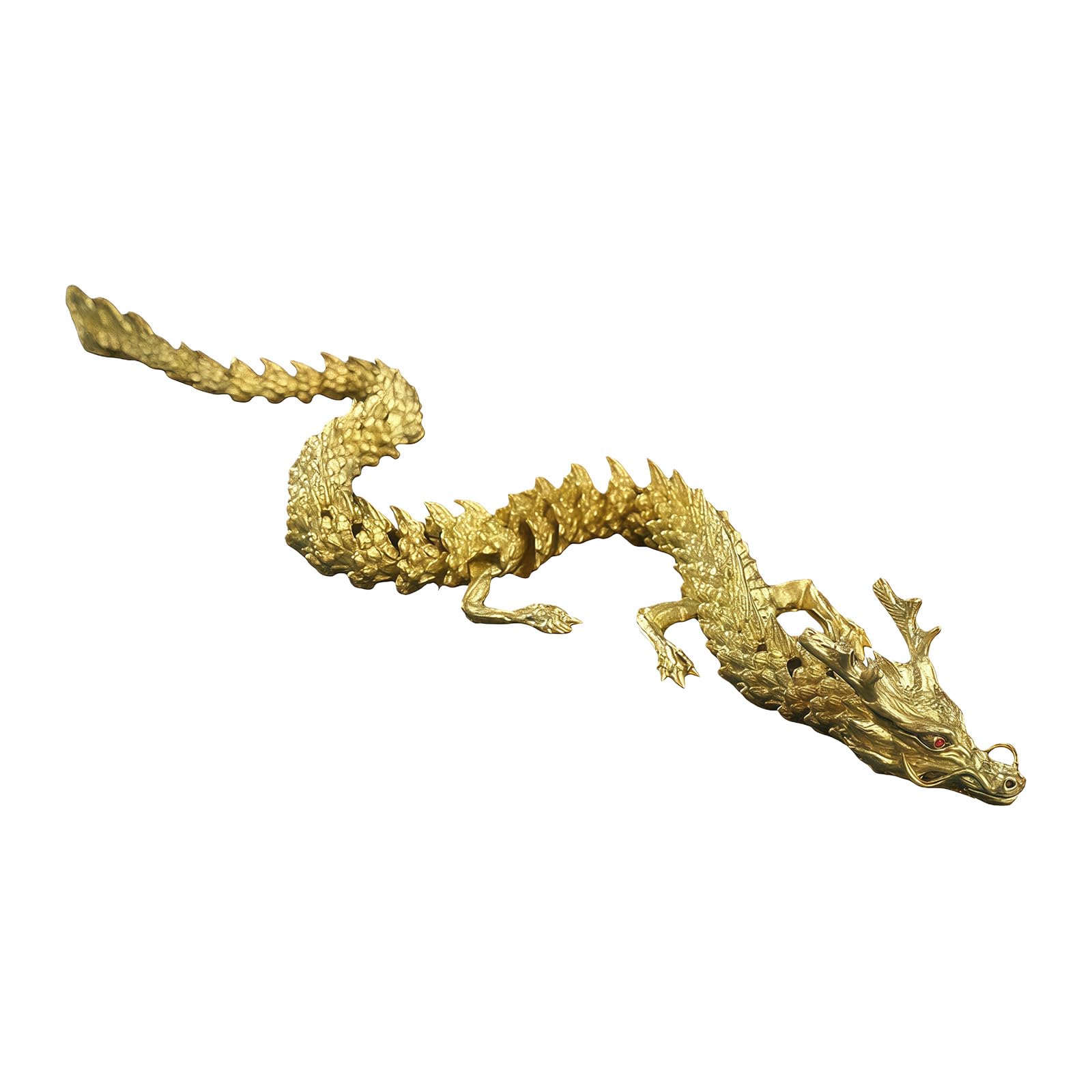Lerpwige Flexible Joints Articulated Fidgets Toy Desktop Pet Decors 3dimensional Printed Dragon Realistic Figurines Figurines Statues