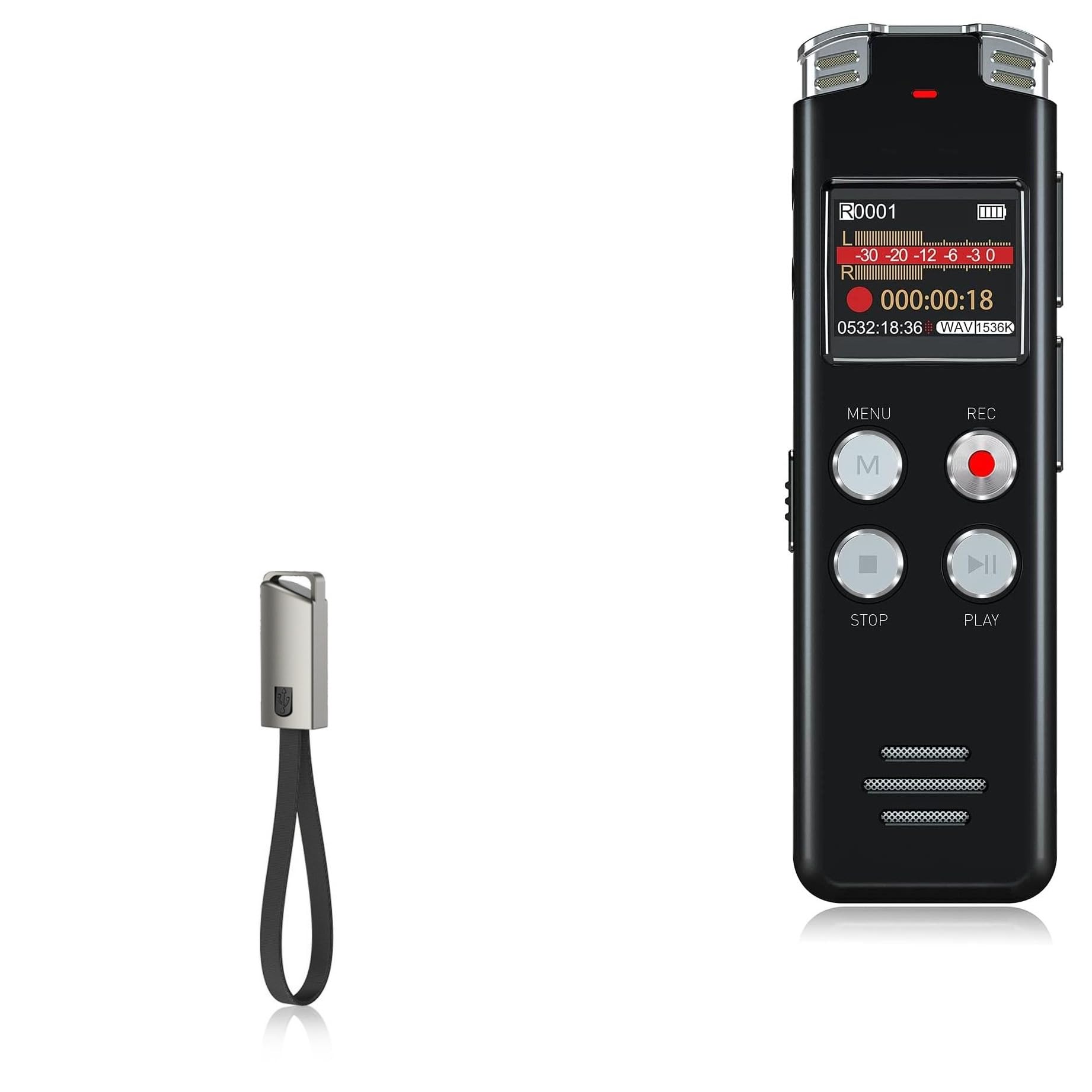 BoxWave Cable Compatible with EVISTR L357 - USB Type-C Keychain Charger, Key Ring USB Type-C to Type-A 8 in USB Cable - Jet Black