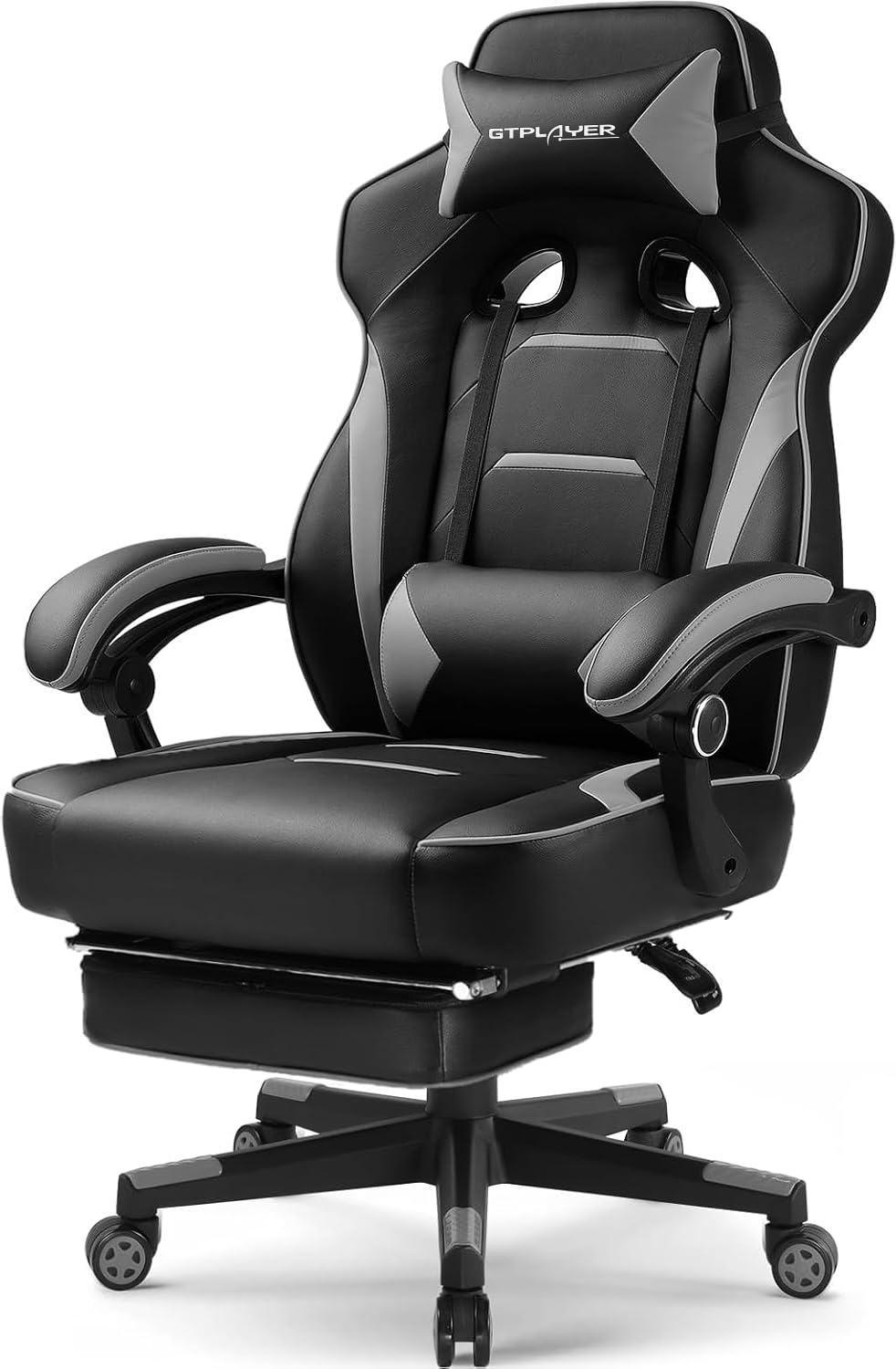 Gaming Chair, Video Game Chairs Gaming Computer Chair with Footrest 350Lb  Heavy Duty Gaming Chair Ergonomic Office Chair Lumbar Support for Adults