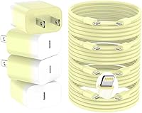 Vista 12 de Cargador de iPhone de carga rápida, cargador de pared USB C de 20 W PD de 4 unidades con cable de carga rápida de 1.8 m - Cargador rápido