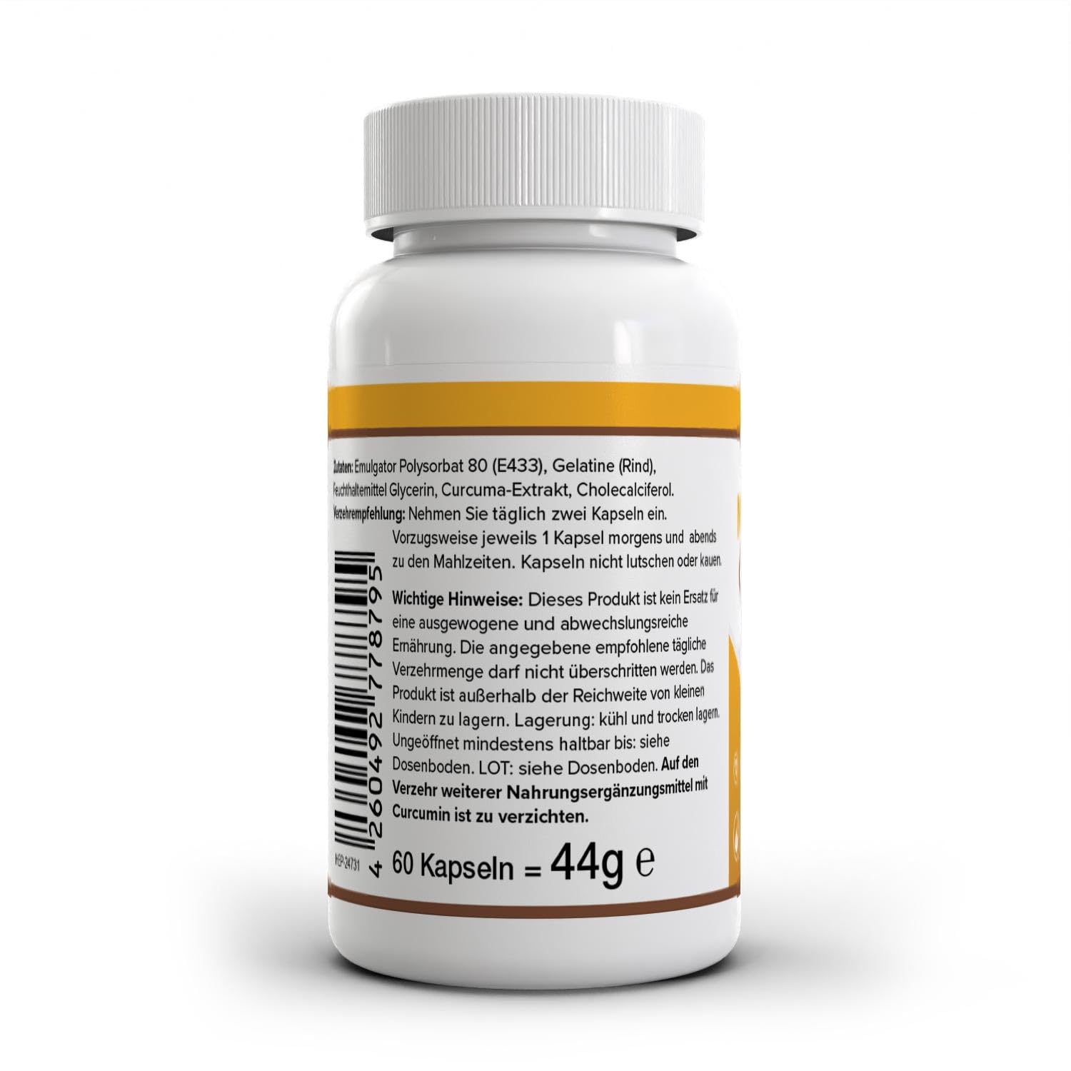 Zec+ Unflavoured Health+ Curcumin, 60 Stück
