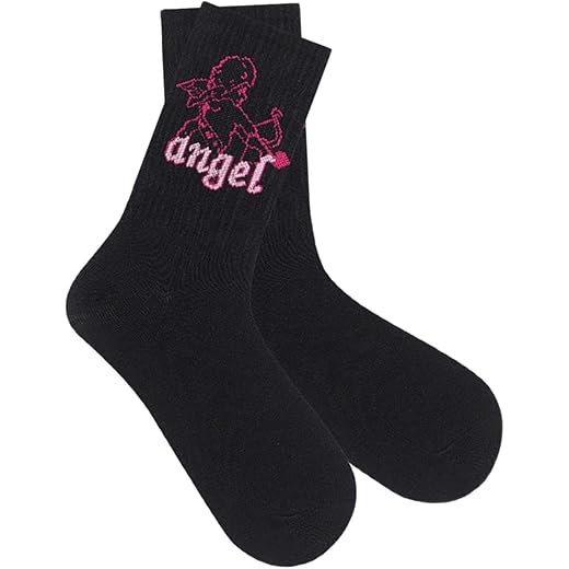 THE STYLE SUTRA Valentine's Day Socks Comfortable Mid Calf Socks Lovely Valentines Day Gifts White Angle