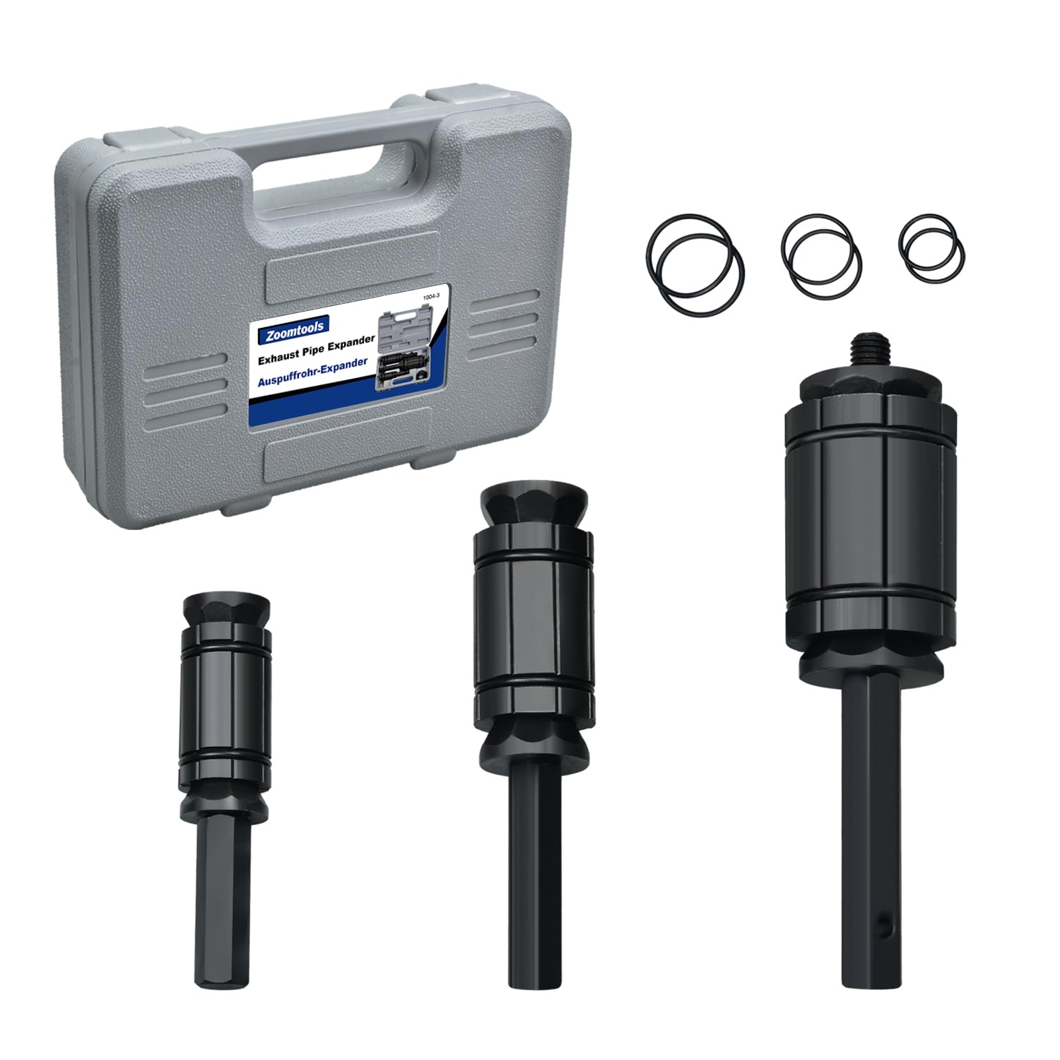3 Pièces Kit de expansion de tuyaux，1,1/8"-3,1/2"，Outil à évaser les tuyaux d'échappement adapté à la plupart des voitures et camions, outil à border les tuyaux d'échappement