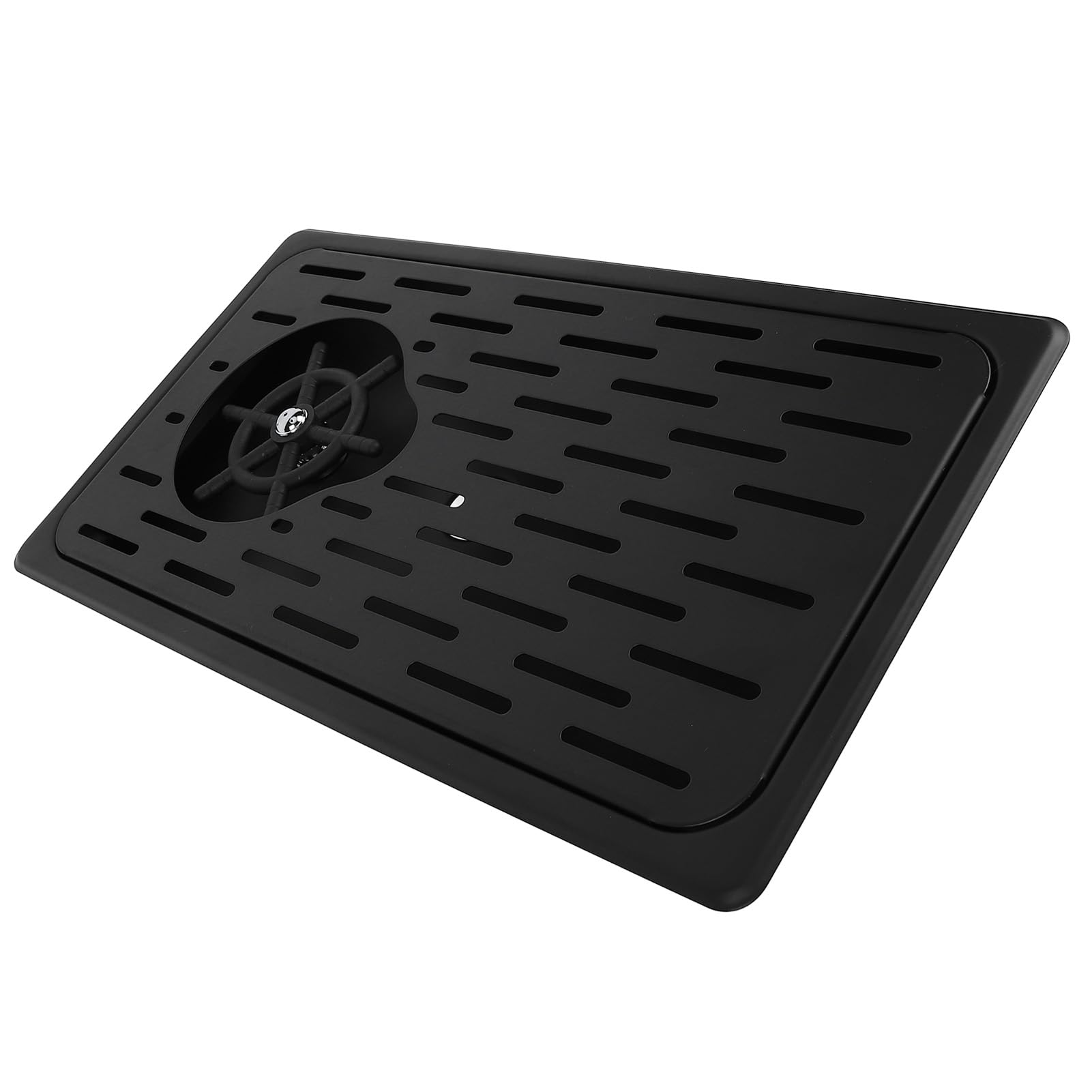 Jarra de Acero Inoxidable R R Bandeja de Goteo Drenaje - Vidrio Alta Presión para Bar, Cocina, Cafetería y Restaurante