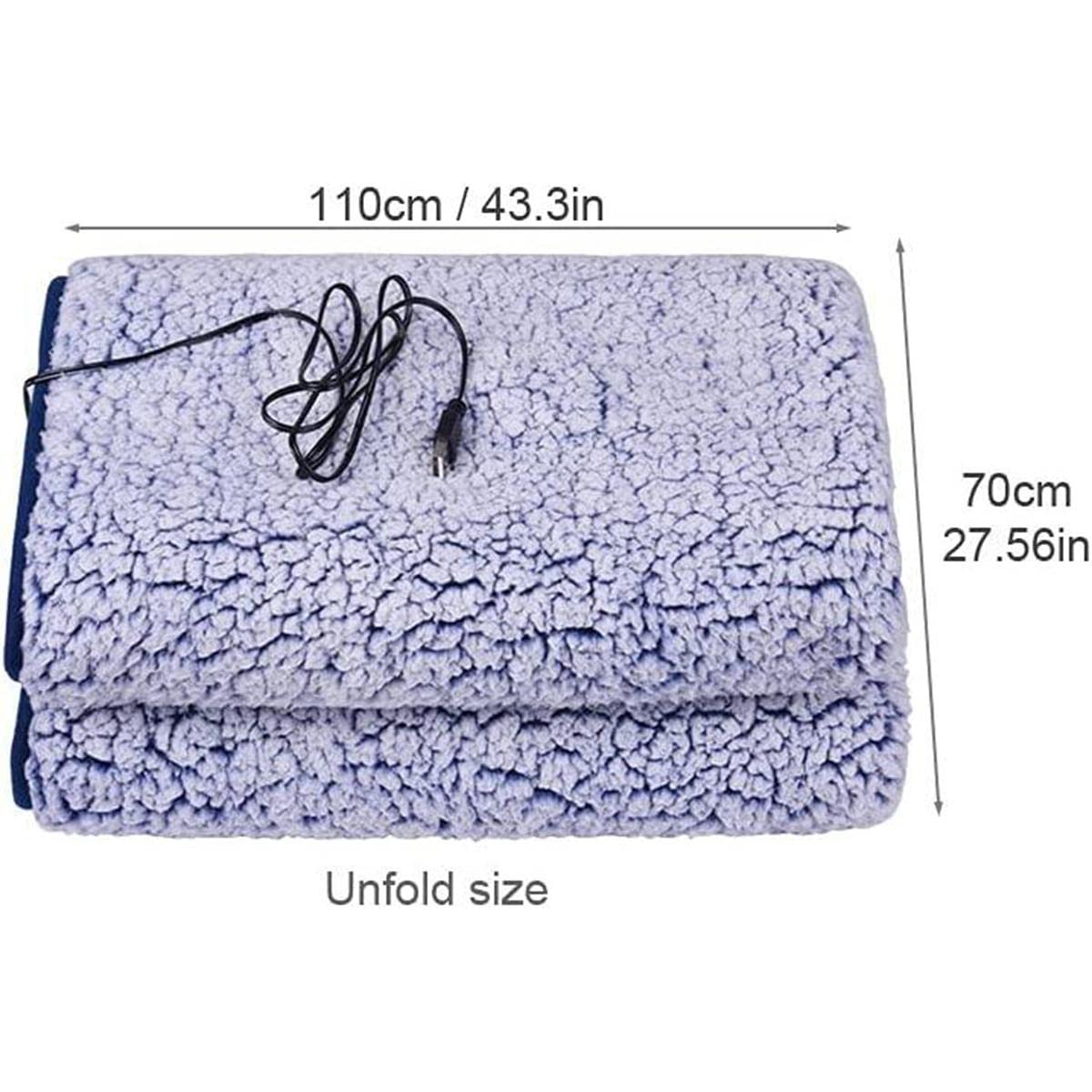 Miękki koc elektryczny podkładka grzewcza koc grzewczy prezent dla przyjaciół i rodziny, odpowiedni do domowego biura samochodu, 110 x 70 cm, czerwono-czerwony