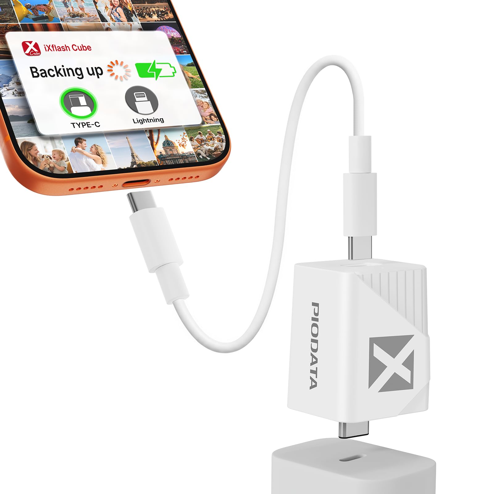 充電器&フラッシュドライブ Amazon.co.jp: Piodata iXflash Cube 128GB USBフラッシュドライブ