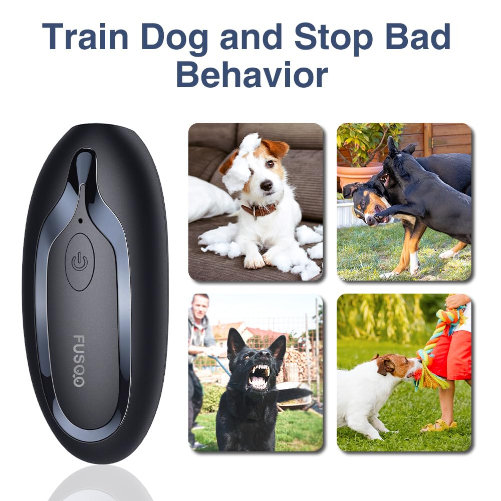 Anti Aboiement Chien Portatif, Puissant Boitier Ultrason Chien avec LED, Boitier Anti AboiementChien Ultrason pour Intérieur & Extérieur, AntiAboiement pour Petits, Moyens et GrandsChiens