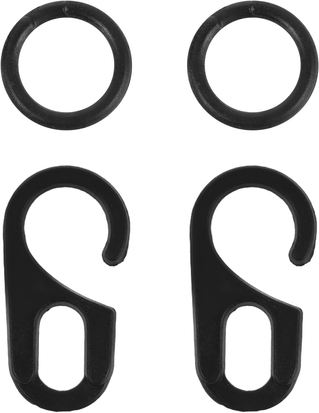 Toddmomy 2 Pairs Grandfather Clock Chain End Hooks and Ring for Cuckoo Repair