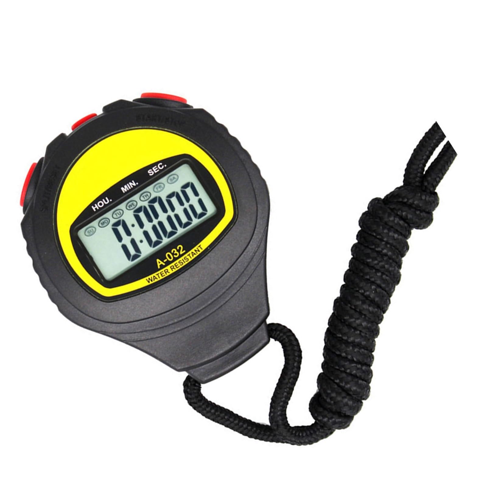 Duży wyświetlacz Timer do biegania Sędzia sportowy Trener Timer Wodoodporny stoper do biegania,Stoper