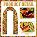 Hicarer African Kente Print Stole Sash African Scarf Kente Stole Sash Unisex Cloth Scarves for Black History Month