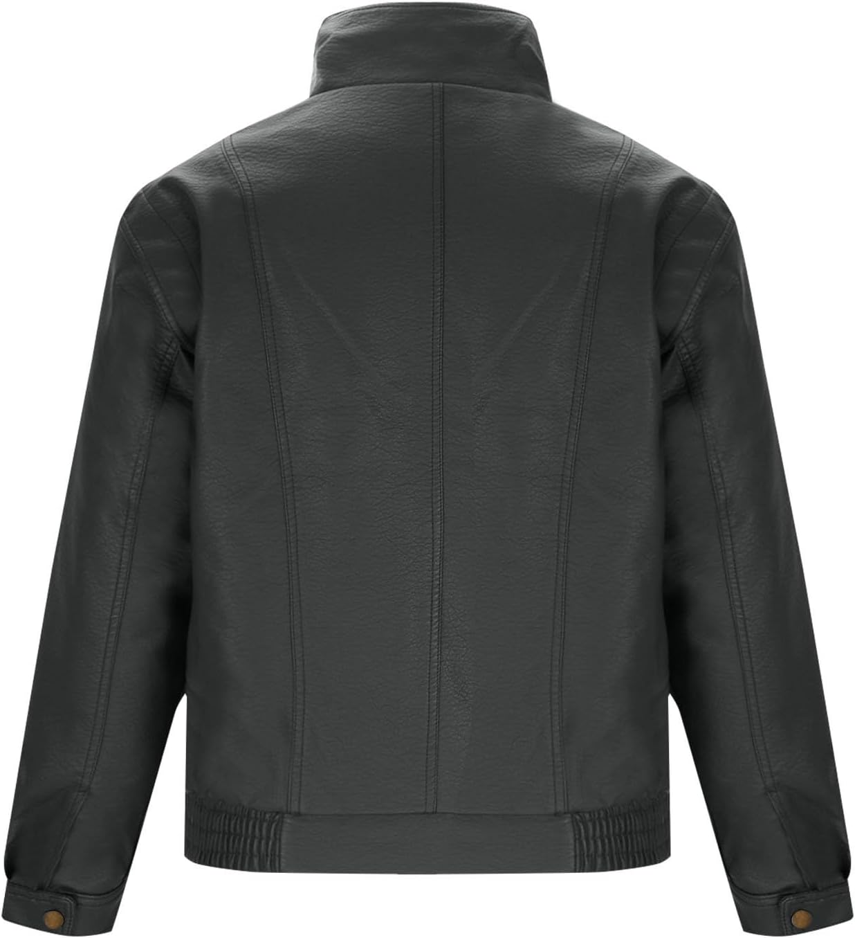 XUNRYAN Mens Faux-Leather Sherpa Jacket Motorcycle Bomber Aviator Jackets Vintage Winter Warm Coat Casual Outwear Streetwear