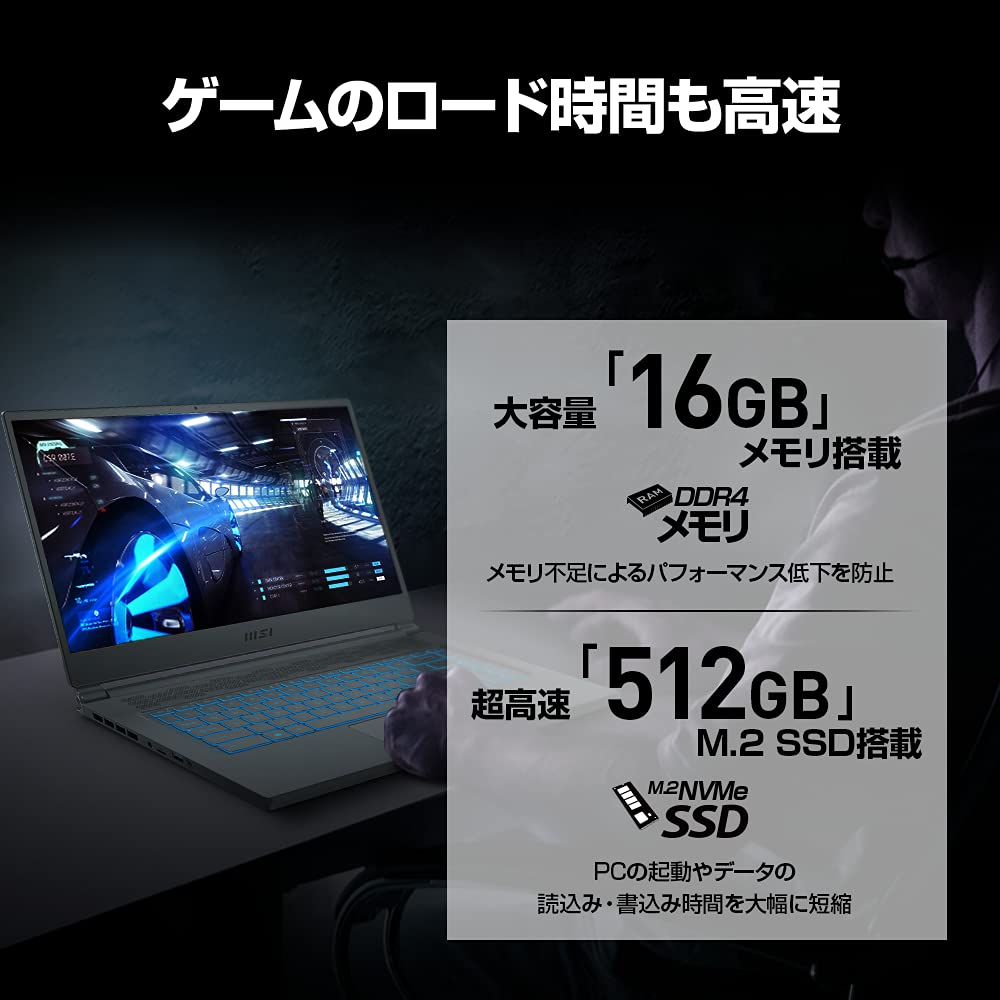 Amazon.co.jp: 【NVIDIA最新RTX3060搭載・超薄型軽量】MSIゲーミング