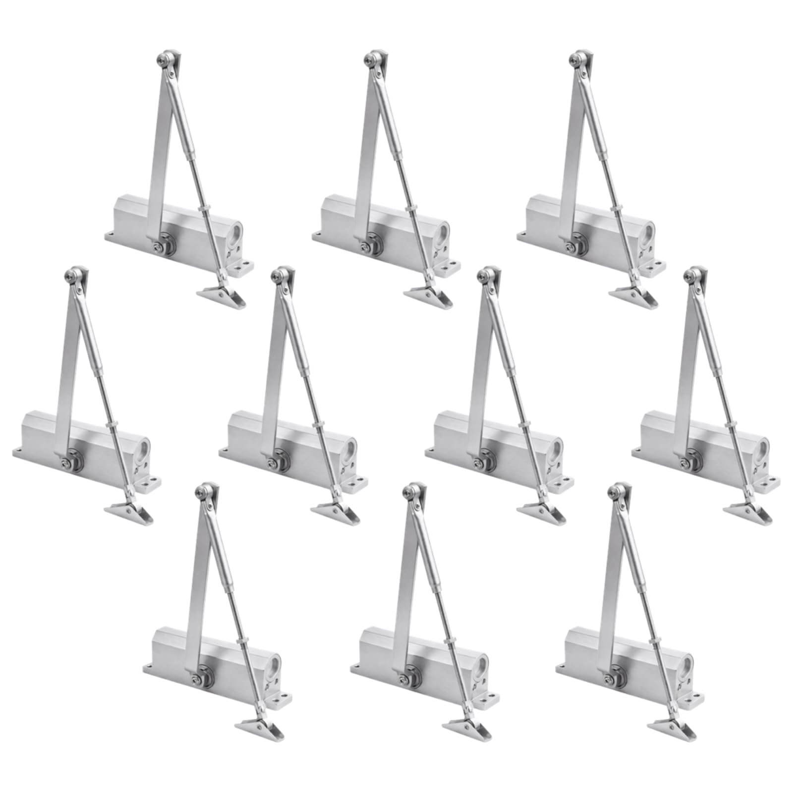 Hunta Silver Handlezone® Size 3 Door Closer – 10 Pack | Bs En 1154 Certified | Certifire Approved | Ukca & Ce Marked | Commercial Fire Door Closer | Adjustable Hydraulic | Up To 60Kg / 950Mm | Ref 603