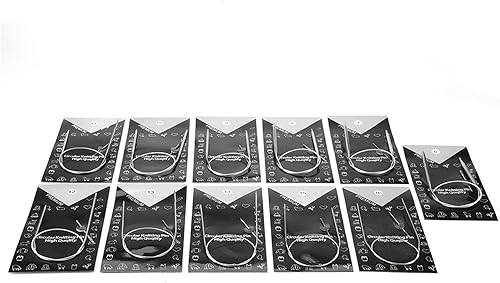 Miniatura 9 de Agujas de tejer circulares circulares de 436531.5 in, agujas de tejer circulares, agujas de tejer circulares, juego de agujas de tejer artesanales,