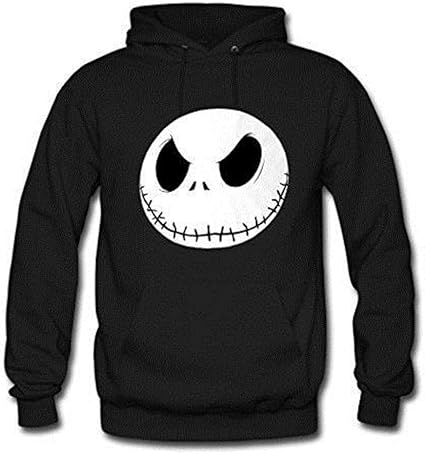 Custom The Nightmare Before Christmas Mens Hoodie Sweatshirt Black X-Large Black at Amazon Menâs 