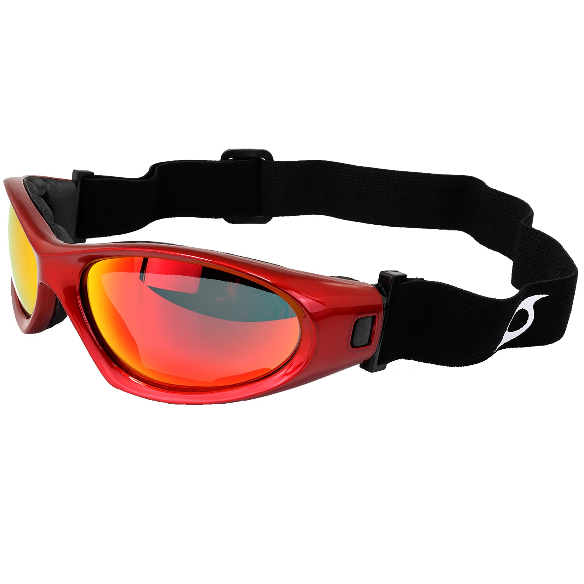 Hurricane Eyewear Categoria 5 Jet Ski Water-Sport Galleggiante 2 in 1 Occhiali da sole e maschera Montatura rossa con lenti a specchio rosse