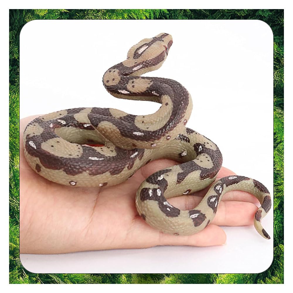 Realistic Snake,High Simulation Rubber Fake Snake,Python Model for Garden Props and Halloween Tricky Creepy Prank (Python) - Image 2