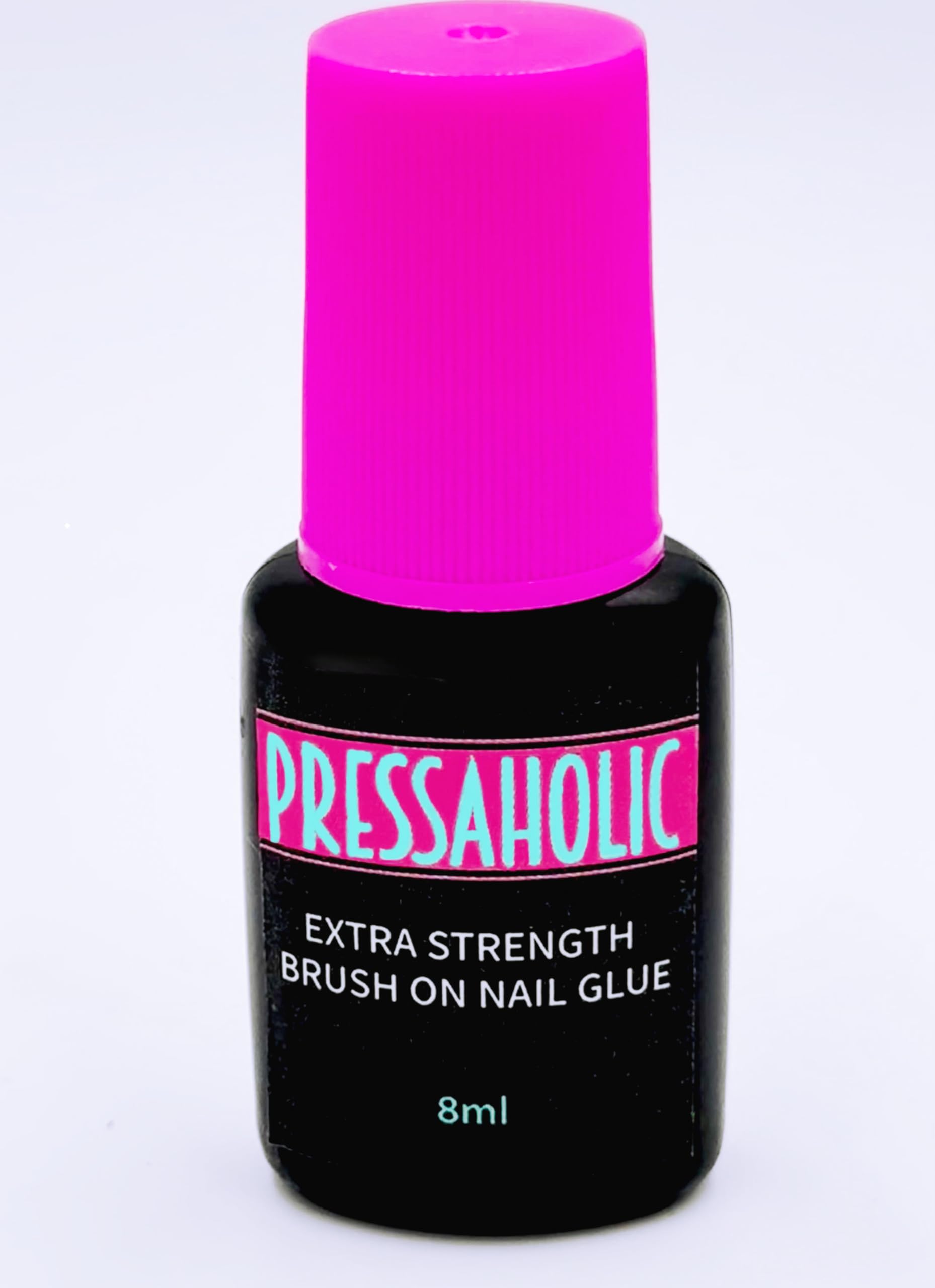 Pressaholic Brush on Extra Strength Nail Glue- Long Lasting, Extra Strong, Brush on Nail Glue Best Nail Glue Available