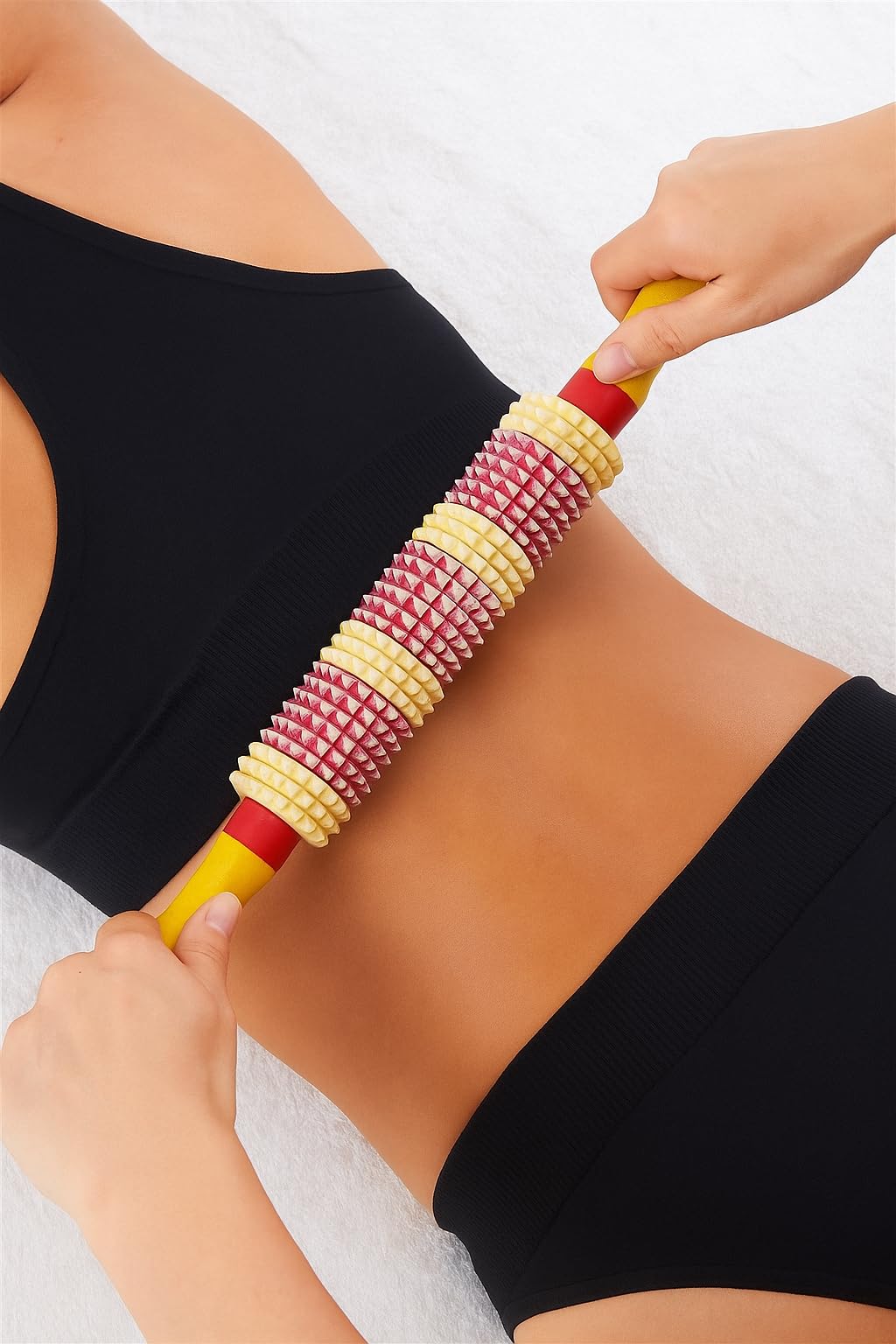 Ariosto Belan Shape Wood Acupressure Roller Stick Massager for Instant Muscle Pain Relief from Sore Muscle-image-28