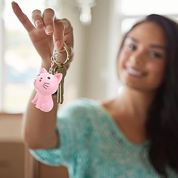 DOWAY Porte-clés Chien En Émail Porte-clés Animaux De Compagnie Porte-clés Chien Pour Femme (Bleu