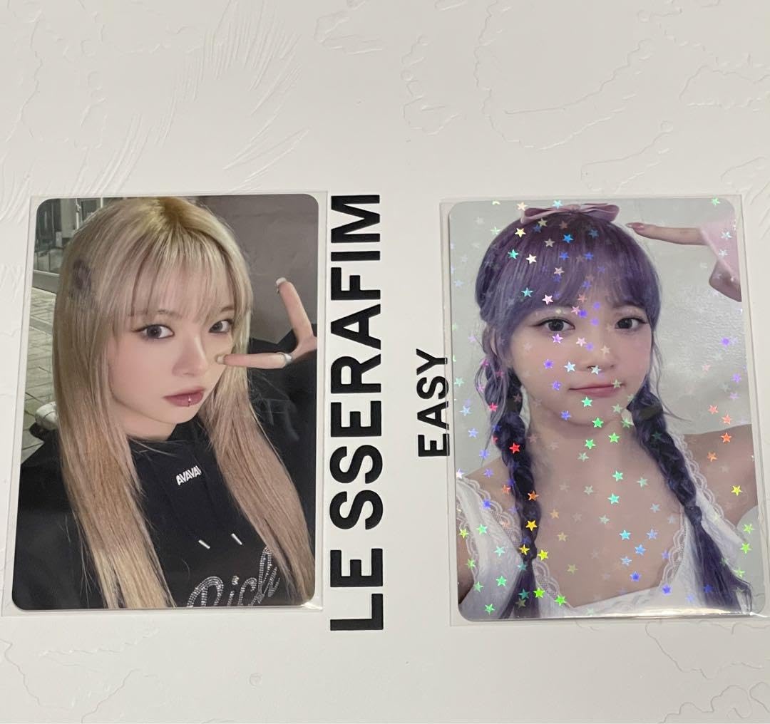 Amazon.co.jp: LE SSERAFIM ウンチェ 公式トレカ2枚セット : おもちゃ