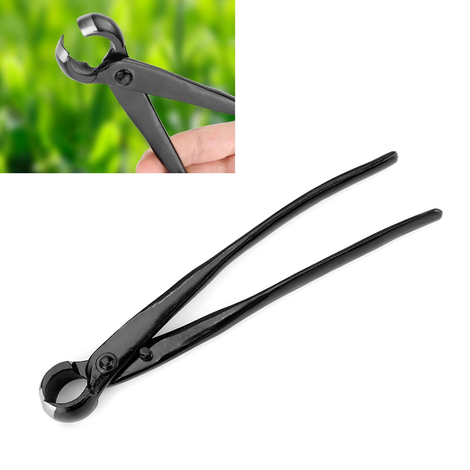 lvifloae Professional Sharp Blade Rounded Concave Knob Branch Cutter Garden Bonsai Tools Garden Bonsai Tools Hand Forged Knob Bonsai Cutter 210mm