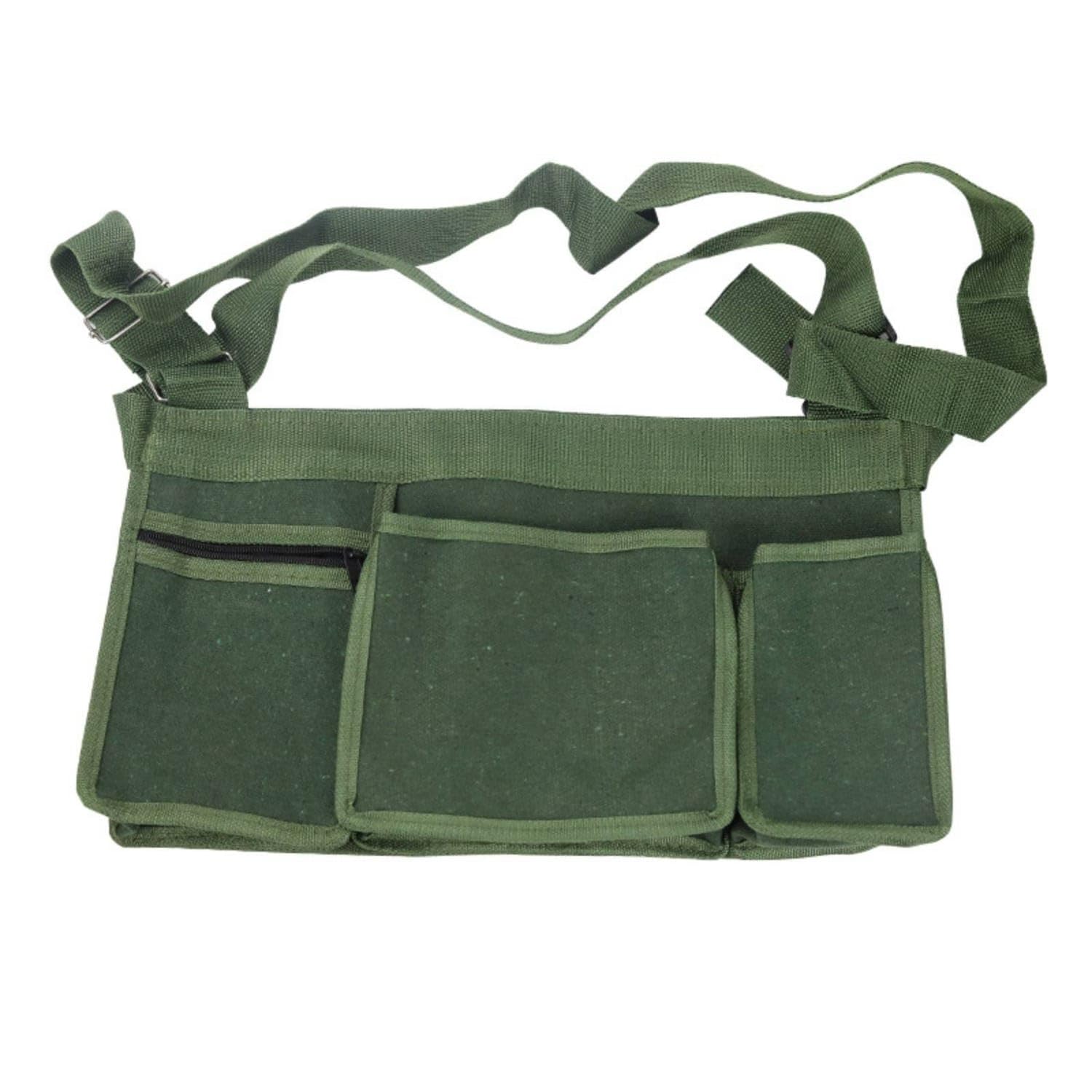 Adjustable Strap Fruit Picking Bag Multiple Pockets Canvas Harvest Pouch Multi-Purpose Canvas Waist Pouch Large Capacity for Farmers, Gardeners, Orchard, Harvesting, Outdoor Work, 9918-waist Pouch-image-47