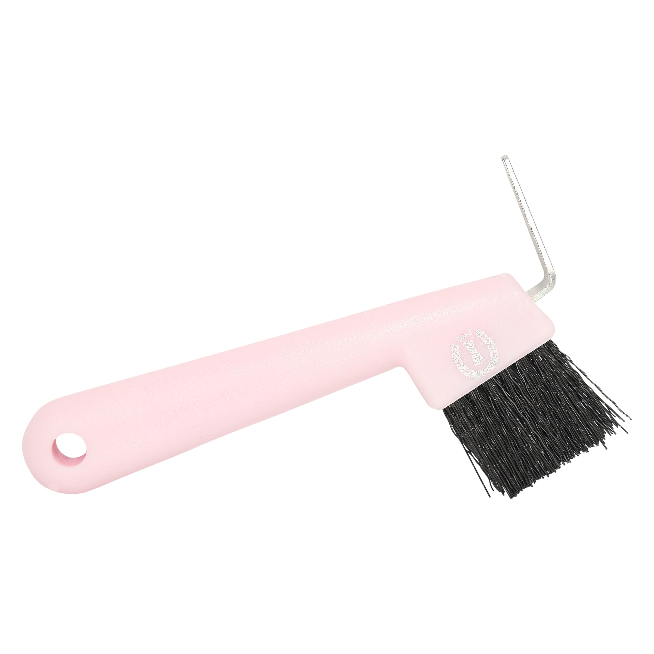 Imperial Riding IRH Impulz Hoof Pick, Robust Hoof Pick with Metal Hook and Cleaning Brush, Ergonomic Hoof Scraper for Thorough Hoof Care & Stylish Stable Look, Rose
