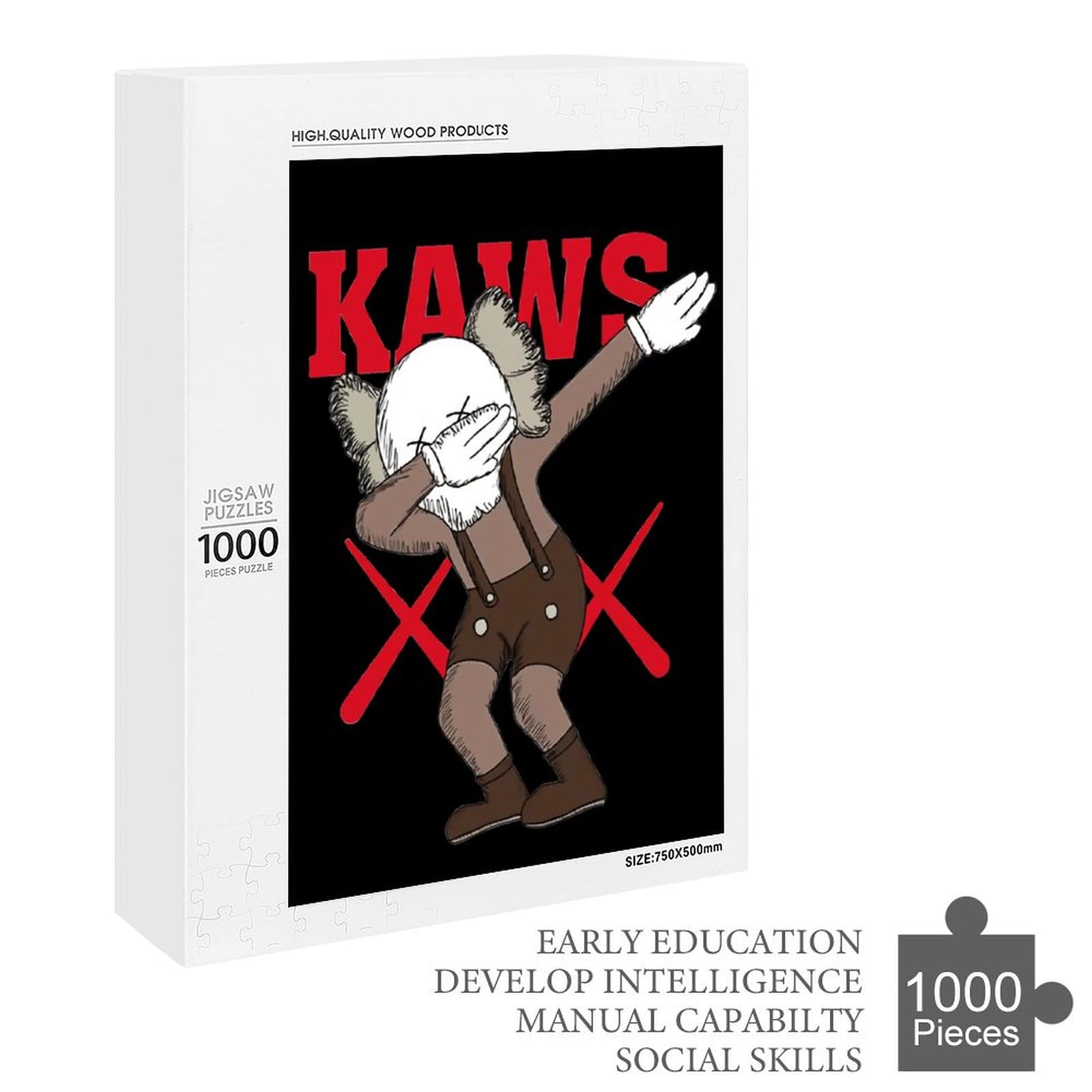 Amazon.co.jp: ジグソーパズル Kaws カウズ Puzzle 知育玩具 カチっと