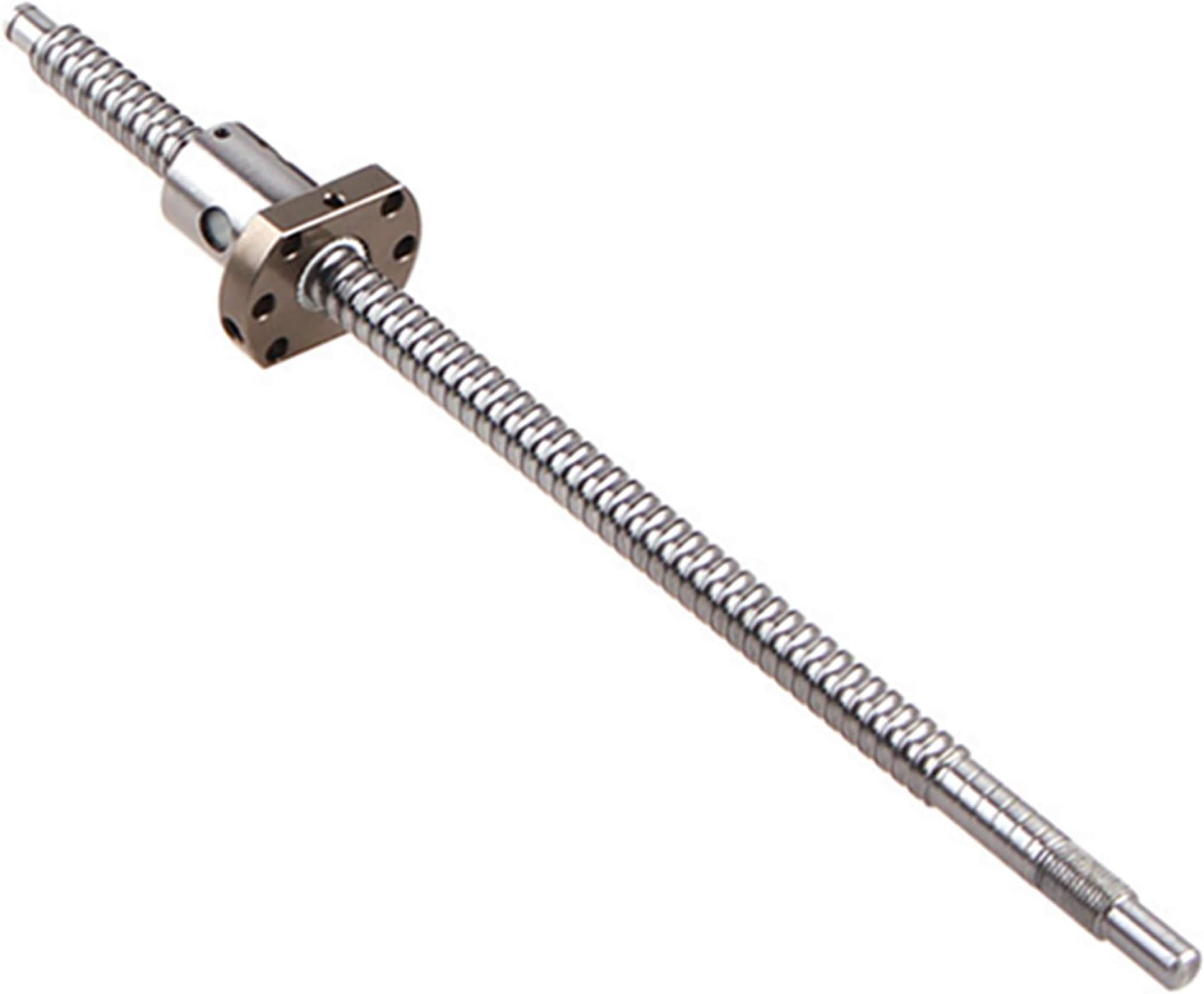 Ball Screw CNC Parts SFU1204 RM1204 450mm Ballscrew with Metal Ball Screw Nut, Length Approx 17.71inch for CNC Machine Parts