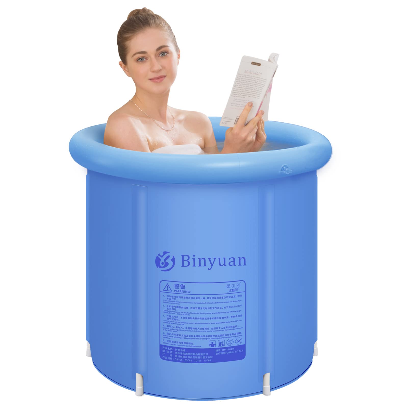 Buy Portable Bathtub Foldable,Soaking Bath Tub with Freestanding Shower