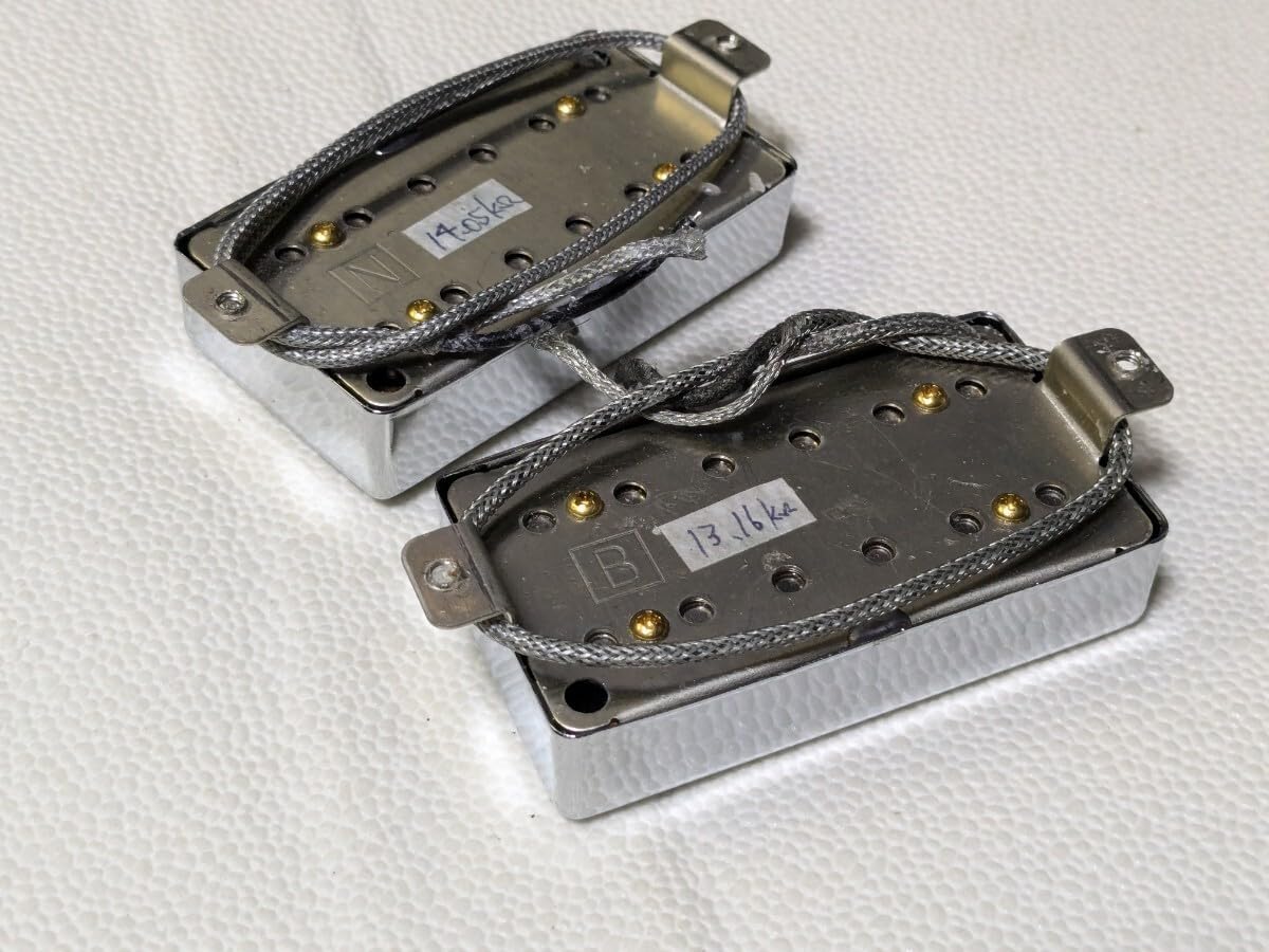 4芯　アルニコVハムバッカー ピックアップ PU×2 SET　ブラウンストライプ 4芯 アルニコVハムバッカー ピックアップ PU×2 SET ブラウン