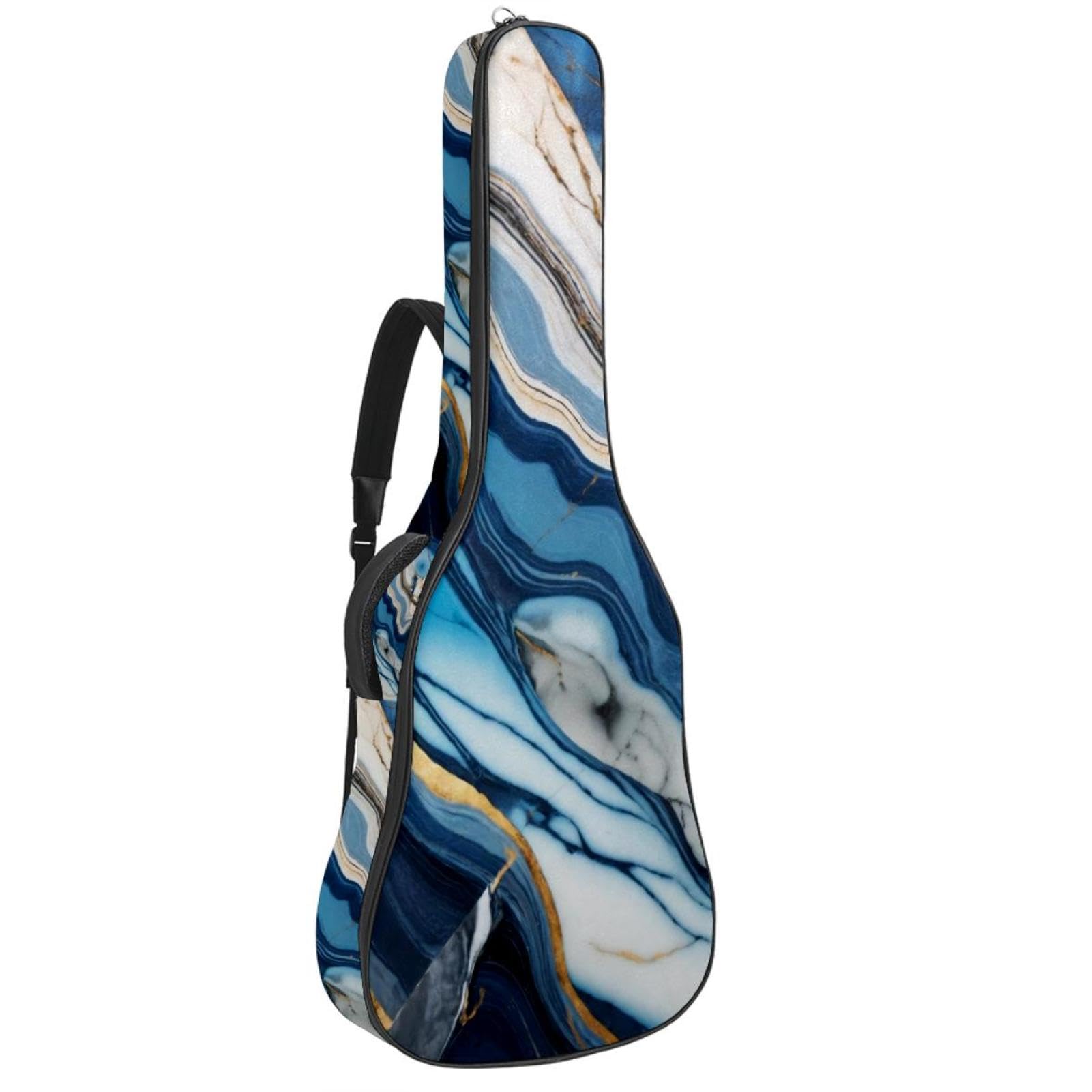 Sac pour guitare multicolore à couche de protection et grands compartiments - 8