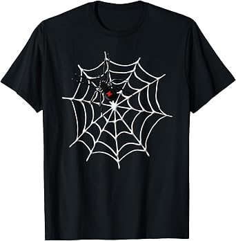 Black Widow Spider Web T-Shirt