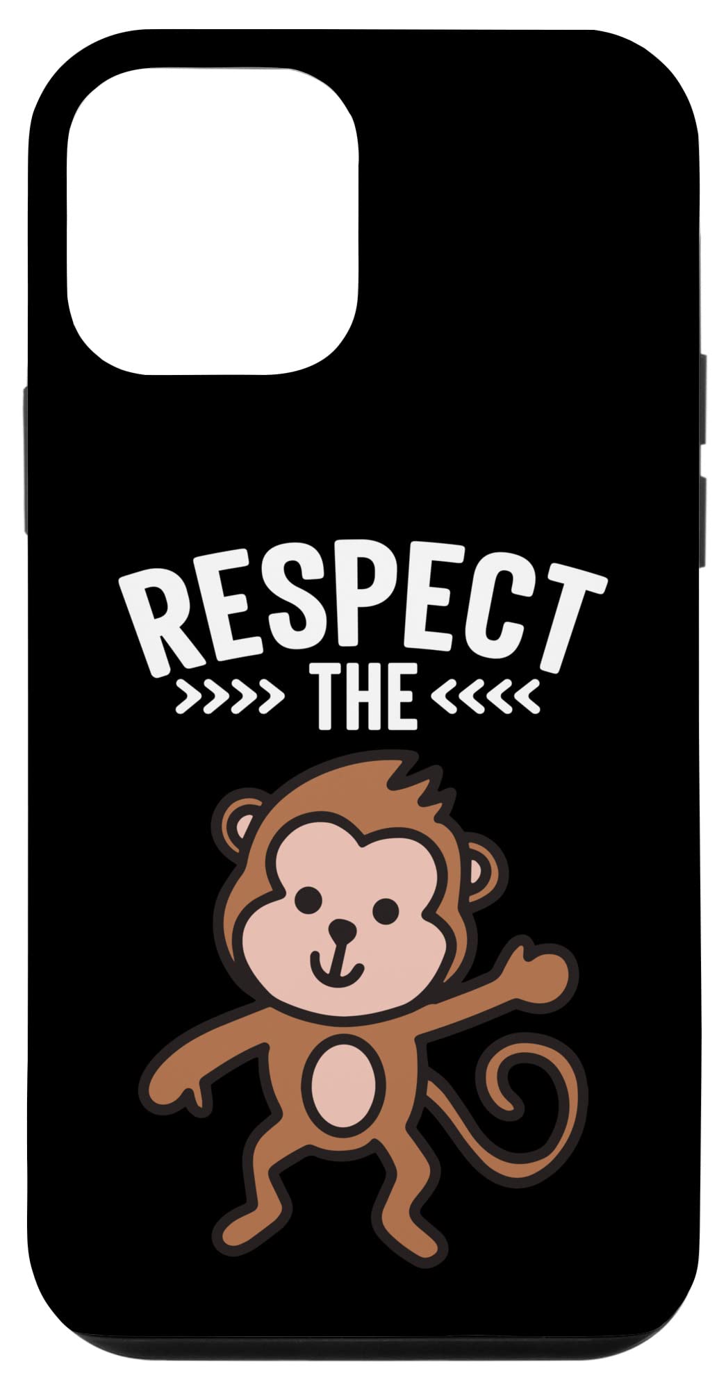 iPhone 12 mini Respect The Monkey I Monkey Art I Kids Monkey Case
