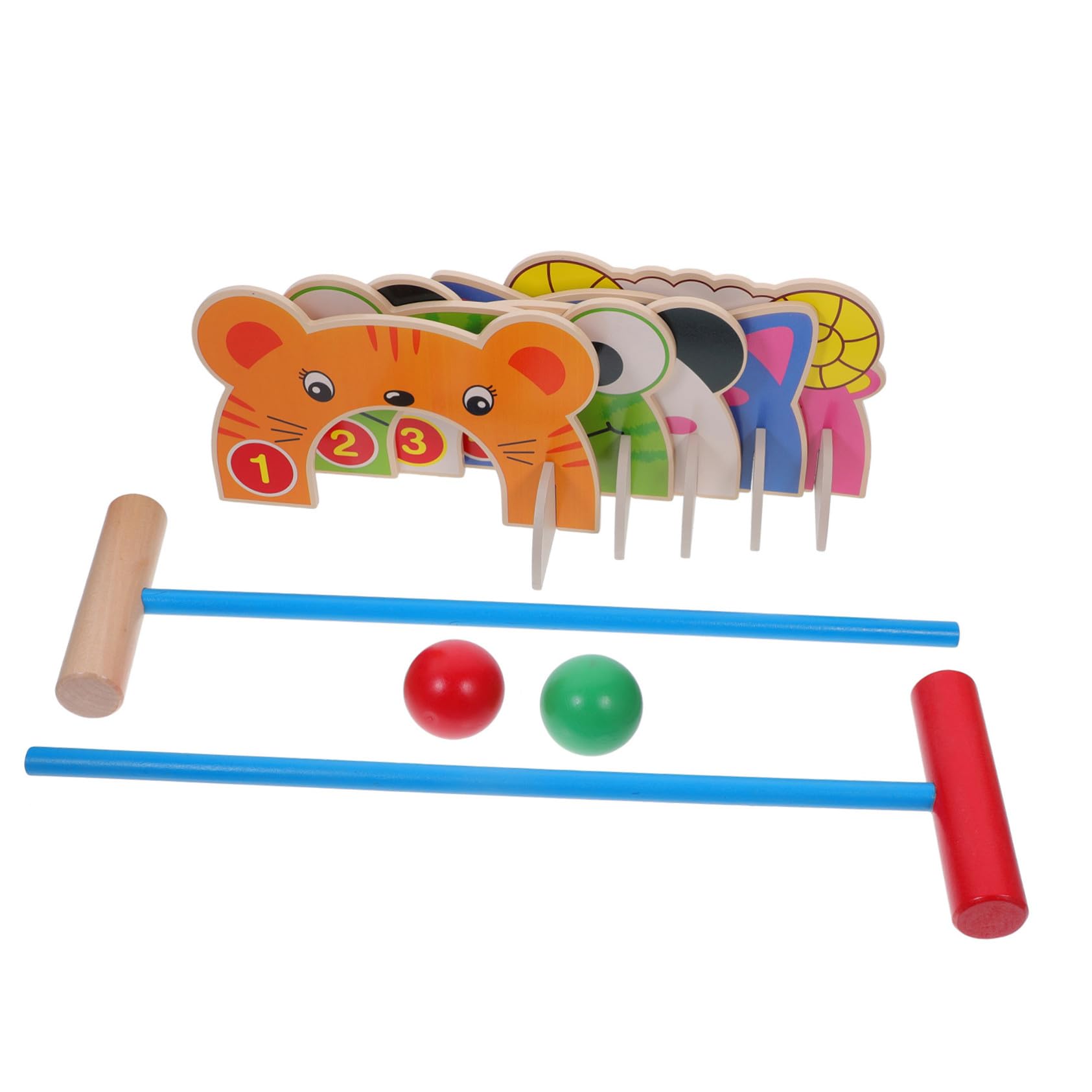 Croquet con Animali Cartoni Animati Croquet per Prescolari Interattivo Genitore Figlio per attività Outdoor e Divertimento Sportivo