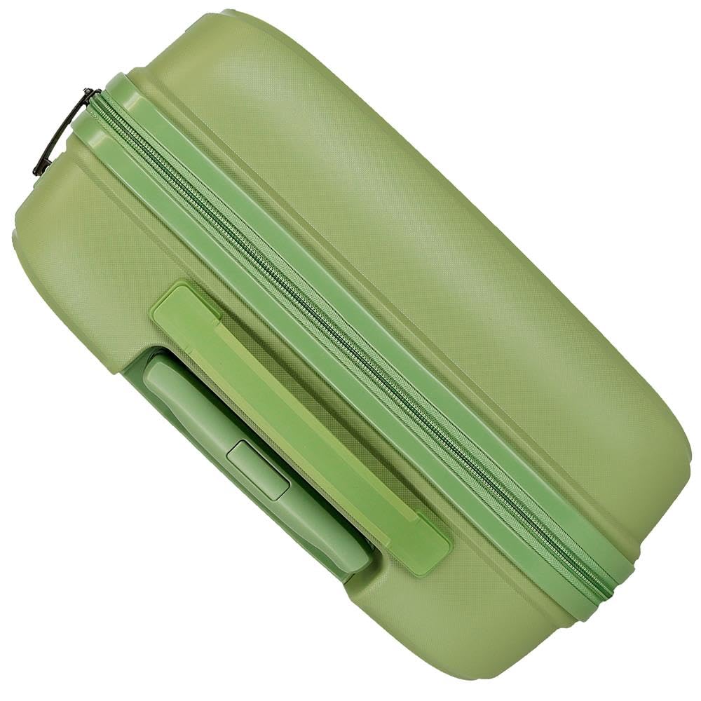 Movom Noon Zestaw walizek zielony 56/66 cm Twardy 2,8 kg Zamek TSA Polipropylen 2,8 kg 110,5 l Bagaż podręczny, Zielony, Talla única, Zestaw walizek