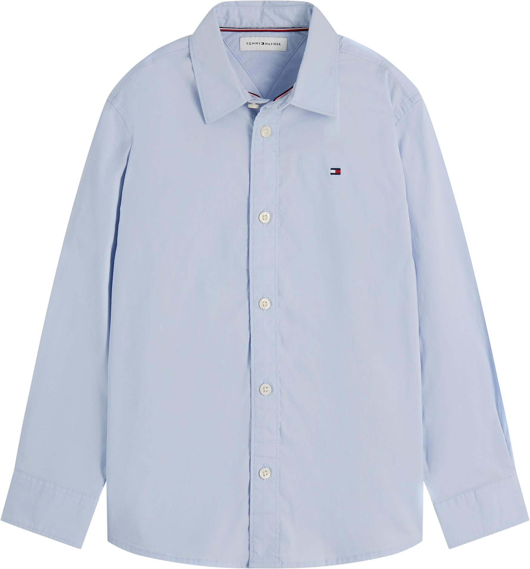 Tommy Hilfiger Jungen Poplin Shirt Ls Kb0kb10601 L/S Shirt