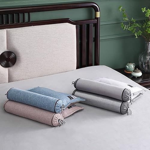 Miniatura 4 de Almohada de cuello de trigo sarraceno, almohada cilíndrica de trigo sarraceno, almohada ajustable para el cuello, soporte cervical para aliviar el