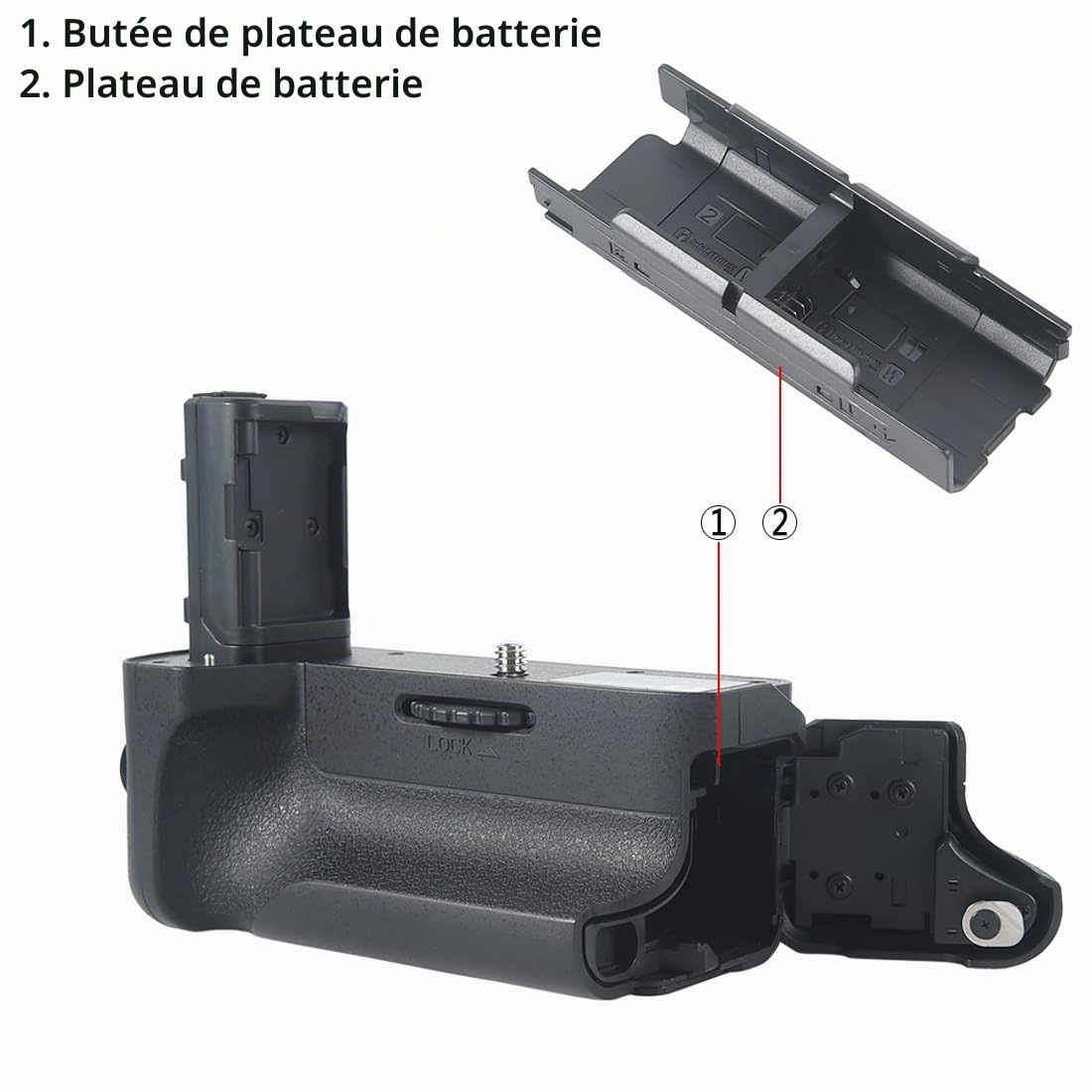 DSTE Multi-Puissance Vertical Batterie Poignée Titulaire Compatible pour Sony A7 II A7 M2 A7R II DSLR Caméra comme VG-C2EM