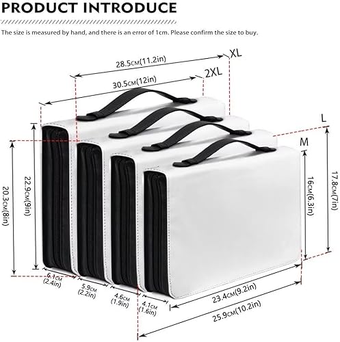 Miniatura 6 de Funda de cuero para la Biblia para hombres, funda de Biblia con patrón de bola roja, bolsa grande para la Biblia con asa bolsa de mano para la