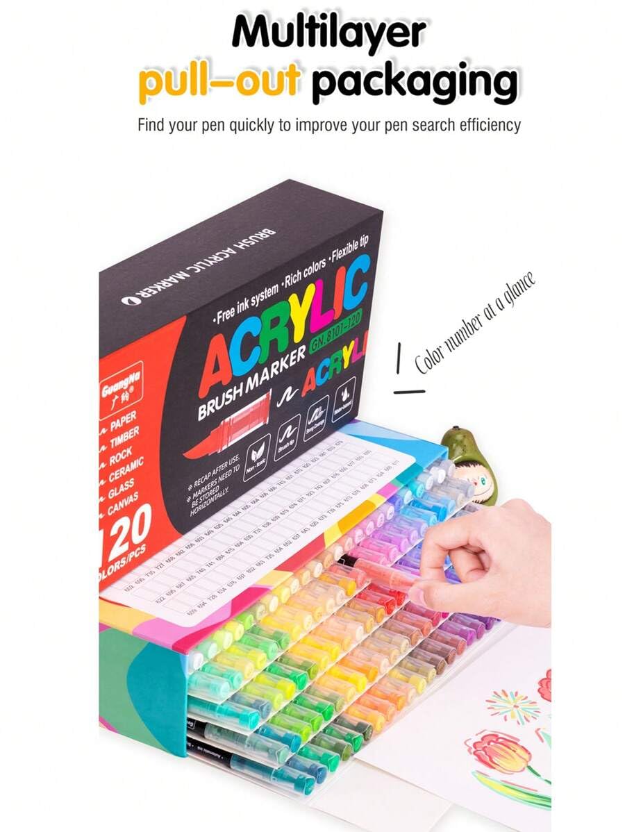 Amazon.co.jp: アクリルマーカーペン アクリルペン アクリルペン120色