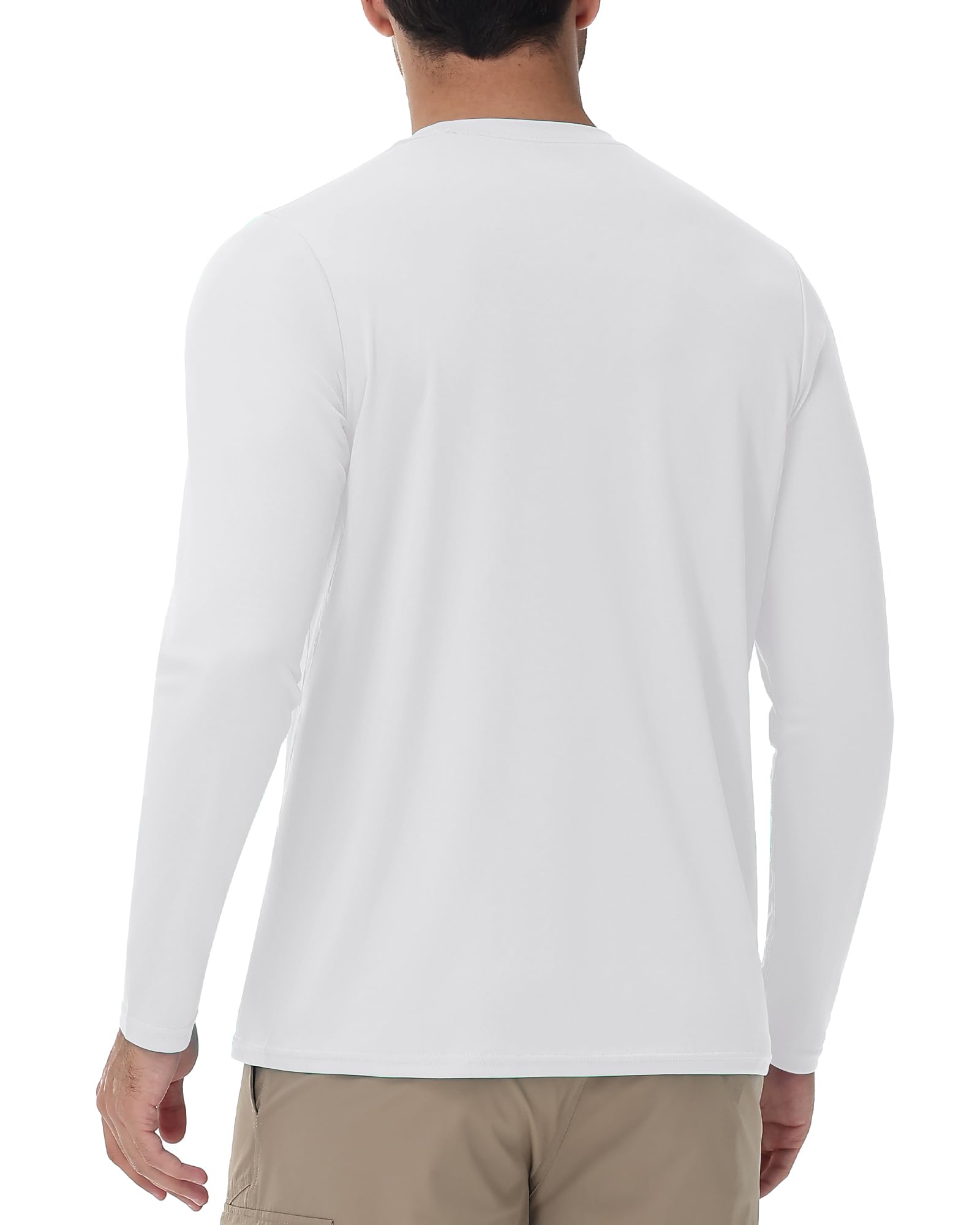 Runhit Camisas de protección solar UPF 50+ para hombre, manga larga, protección UV, para natación, pesca, senderismo, correr, secado rápido, ligeras