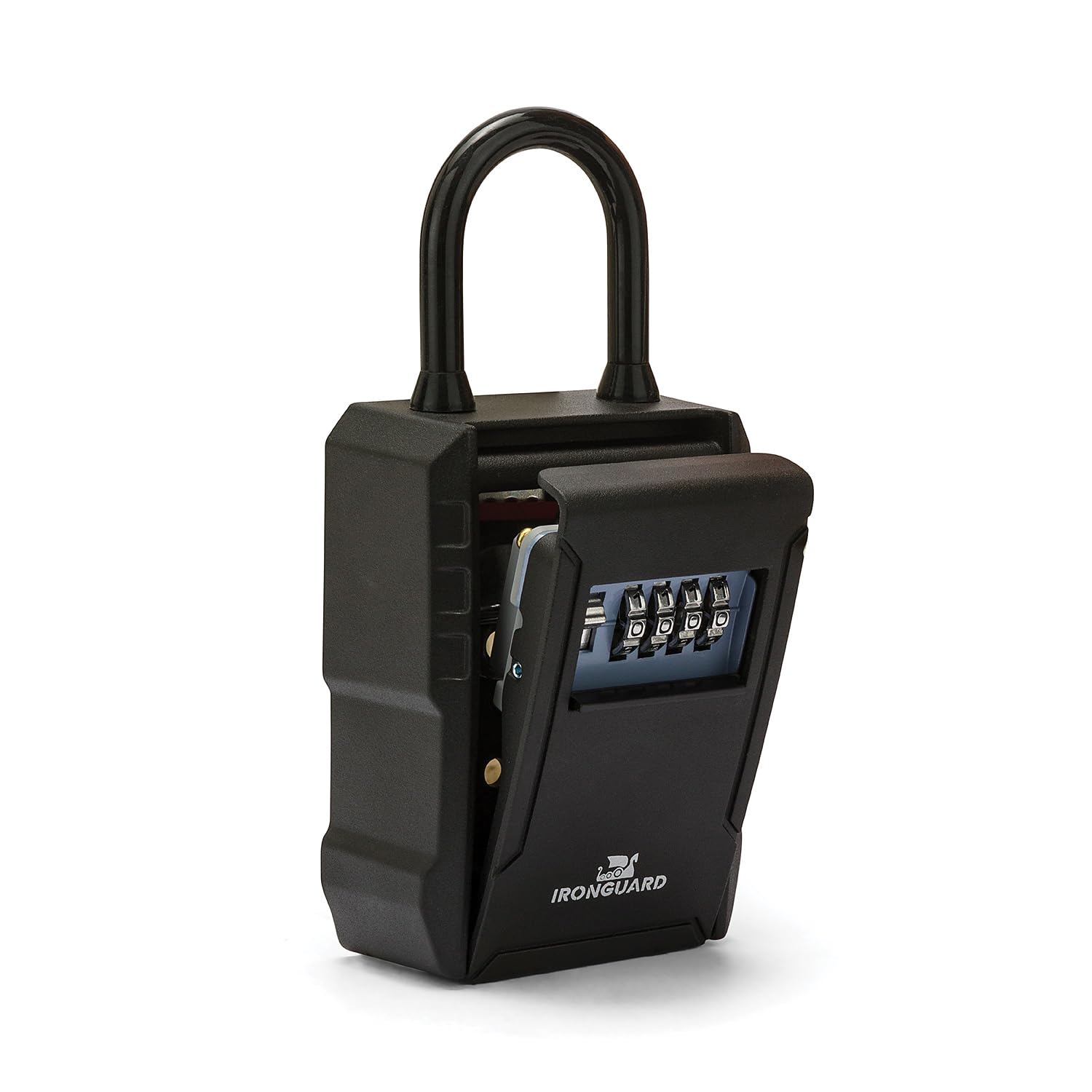 Key safe. Large model with padlock. Black